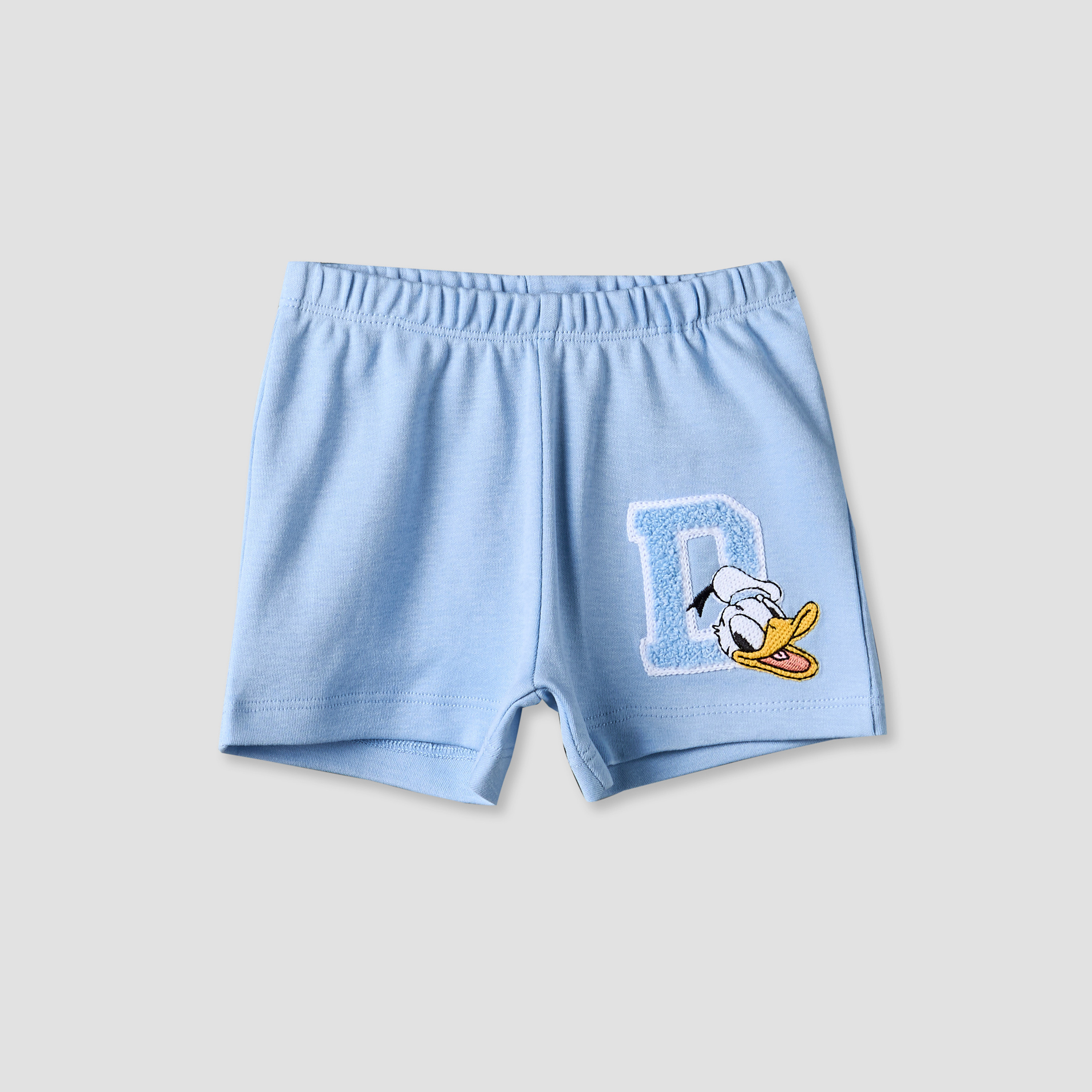 Disney Crew Neck Short Sleeves T-shirt and Shorts Set with Donald Duck Applique-baby-boys-clothing-setsandcoords-image-4