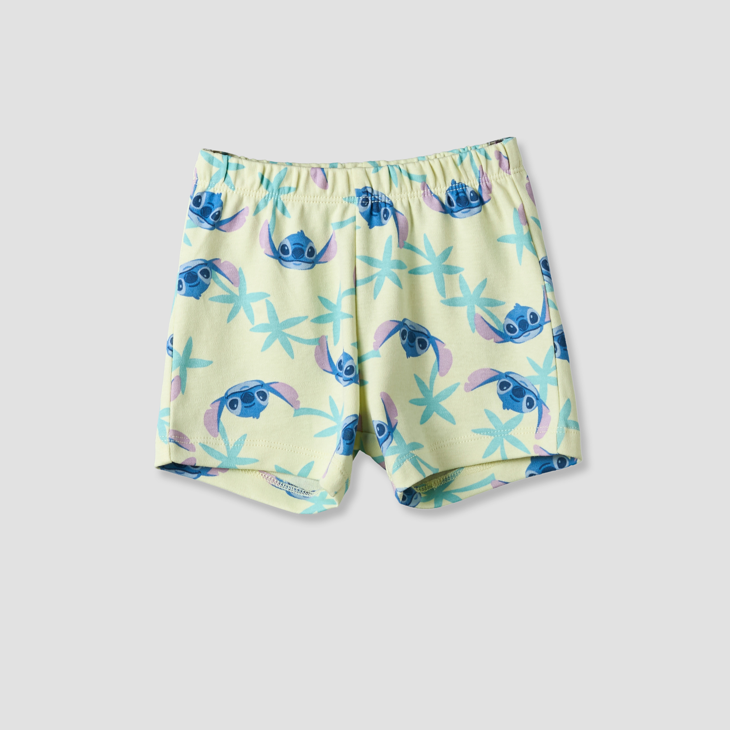 Disney Round Neck Short Sleeves T-shirt and Shorts Set with Stitch Print-baby-boys-clothing-setsandcoords-image-4