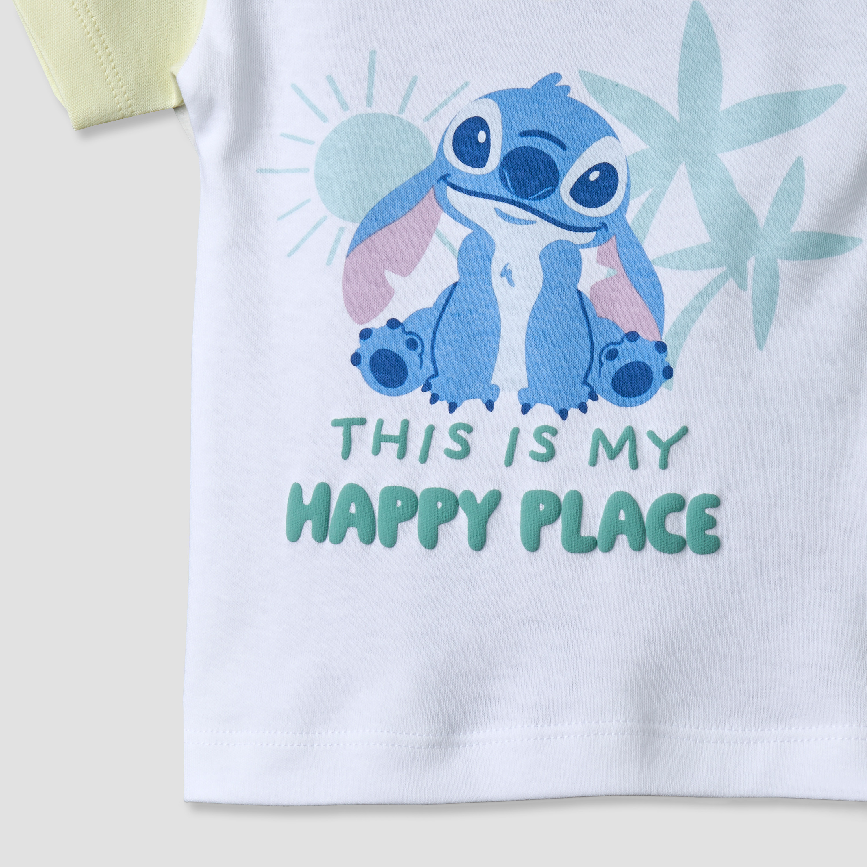 Disney Round Neck Short Sleeves T-shirt and Shorts Set with Stitch Print-baby-boys-clothing-setsandcoords-image-7