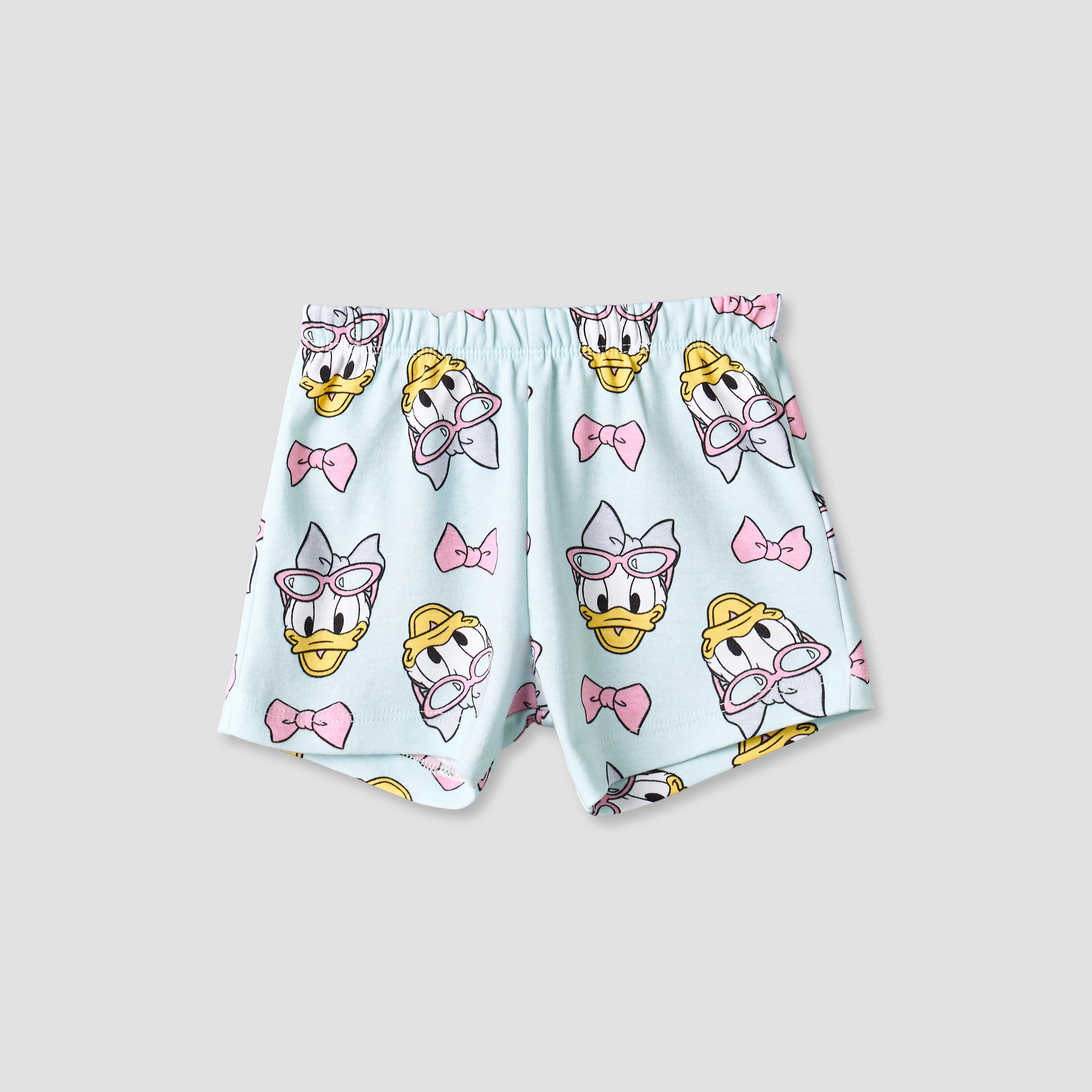 Disney Crew Neck Short Sleeve T-shirt and Shorts Set with Daisy Duck Print-baby-girls-clothing-setsandcoords-image-4