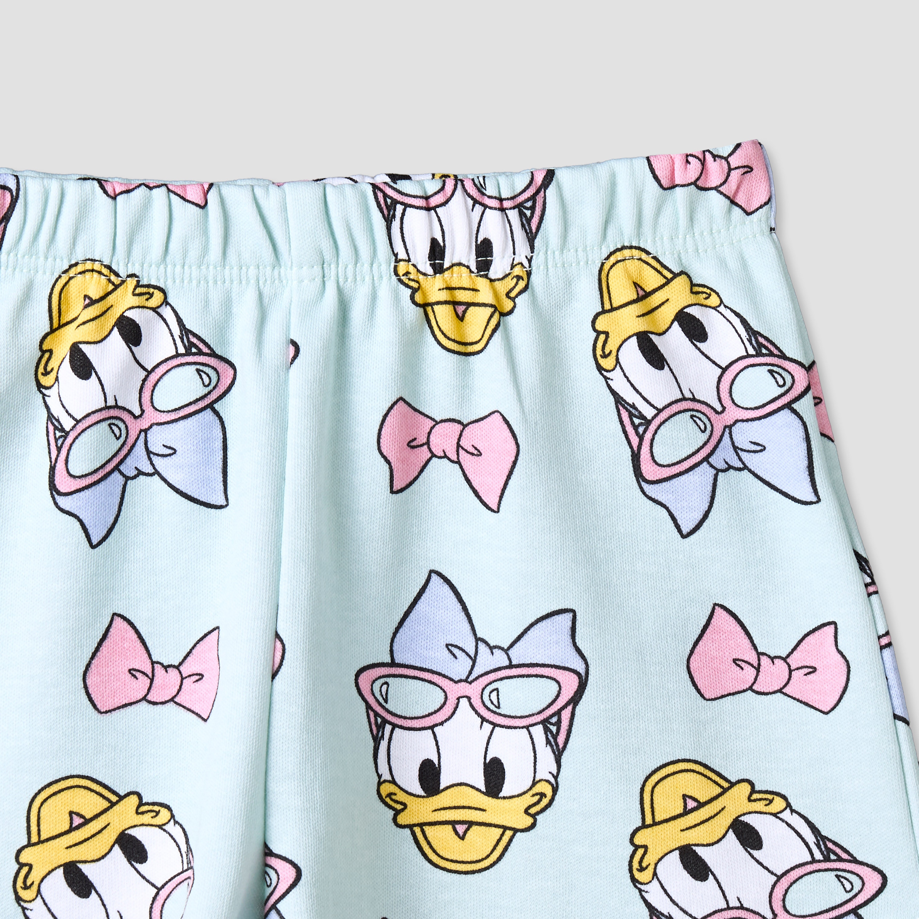 Disney Crew Neck Short Sleeve T-shirt and Shorts Set with Daisy Duck Print-baby-girls-clothing-setsandcoords-image-9