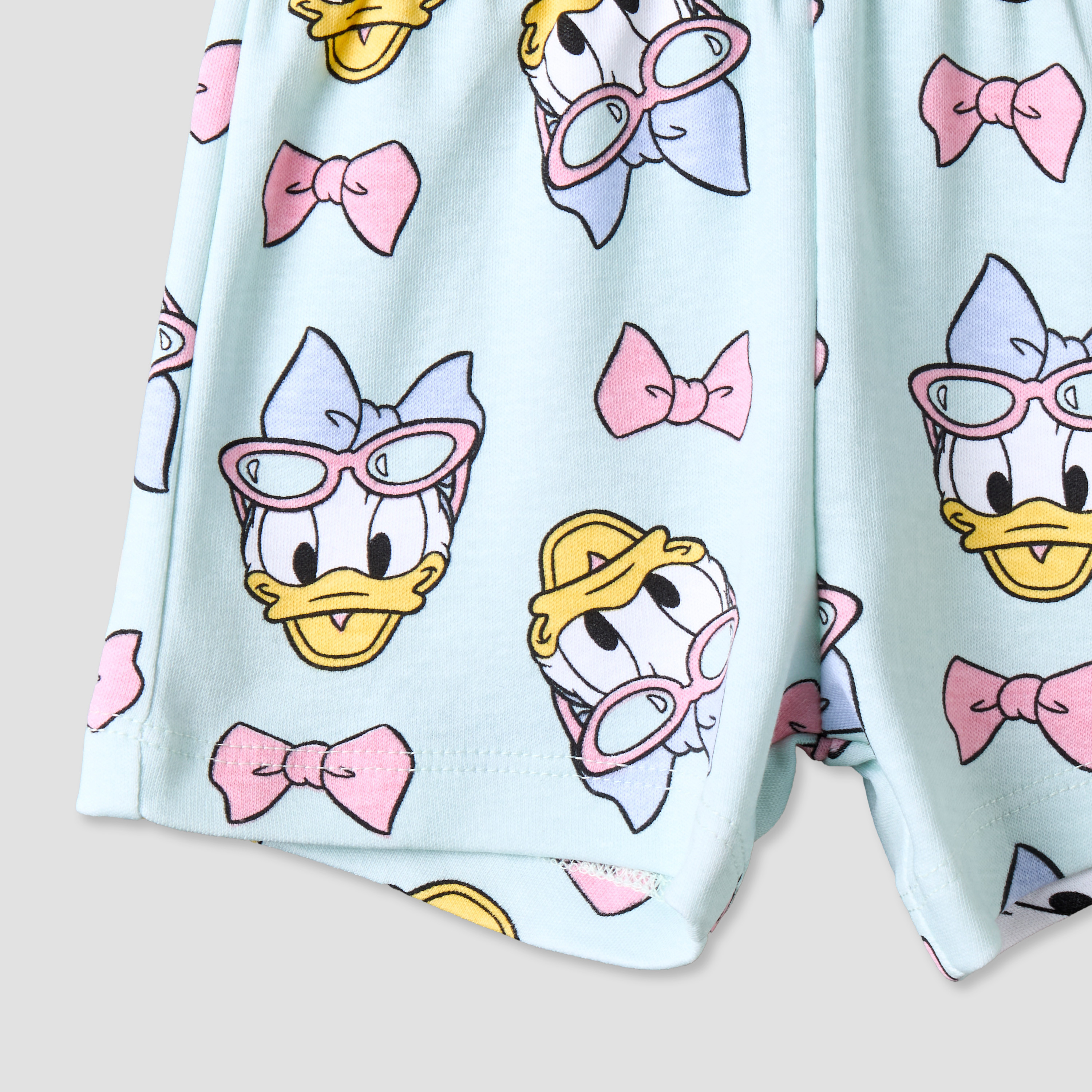 Disney Crew Neck Short Sleeve T-shirt and Shorts Set with Daisy Duck Print-baby-girls-clothing-setsandcoords-image-10