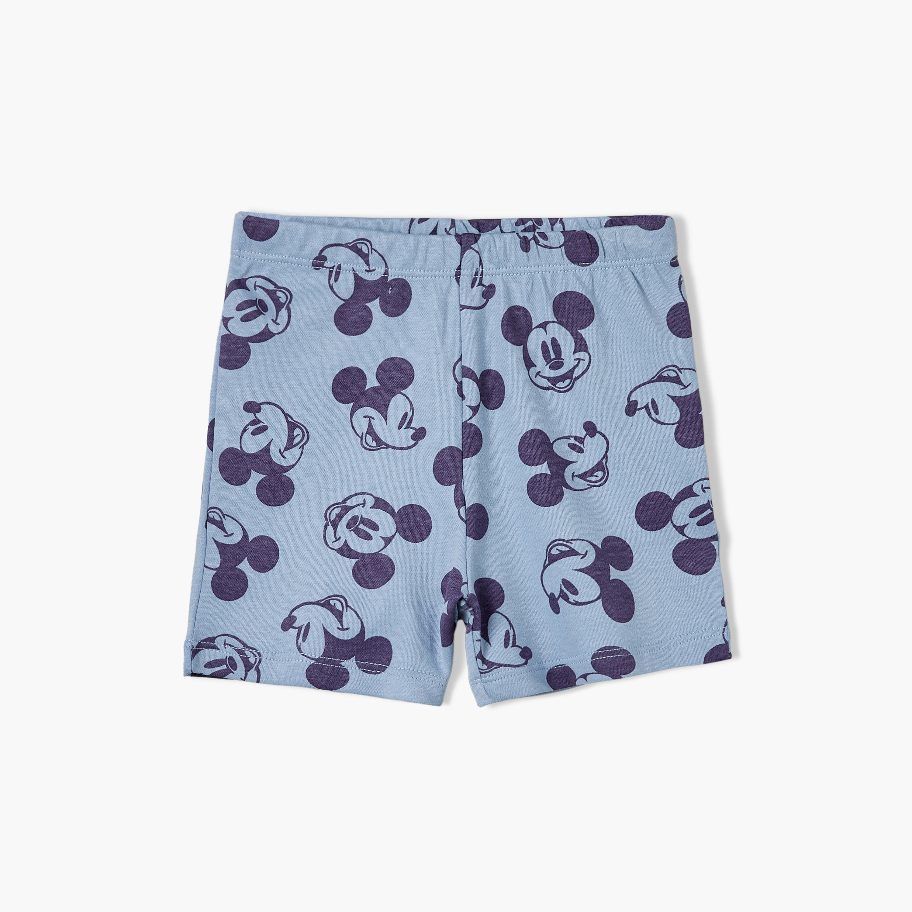 طقم شورت وتيشيرت برقبة ضيقة وأكمام قصيرة وطبعات ميكي ماوس من ديزني-baby-boys-clothing-setsandcoords-image-4