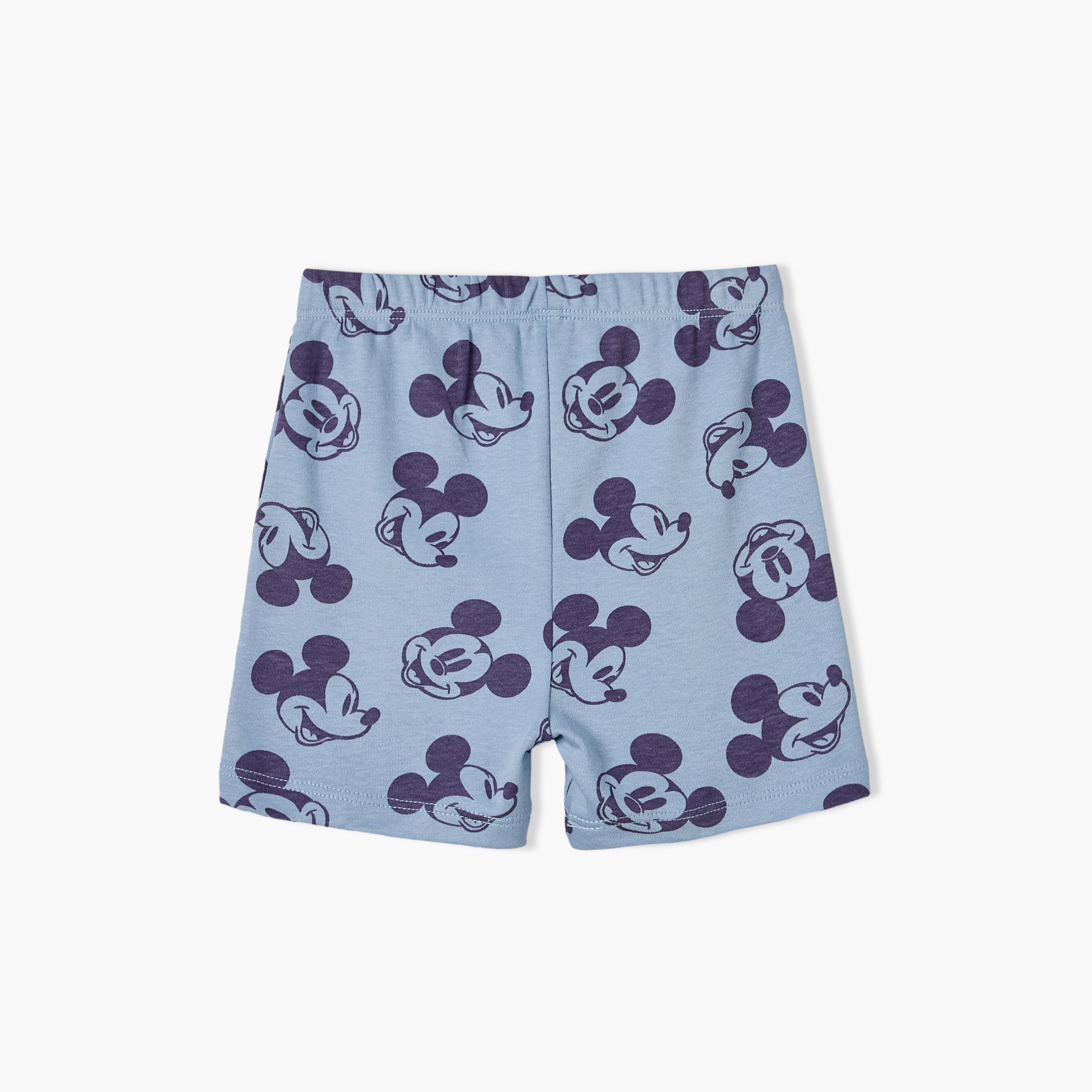 طقم شورت وتيشيرت برقبة ضيقة وأكمام قصيرة وطبعات ميكي ماوس من ديزني-baby-boys-clothing-setsandcoords-image-5