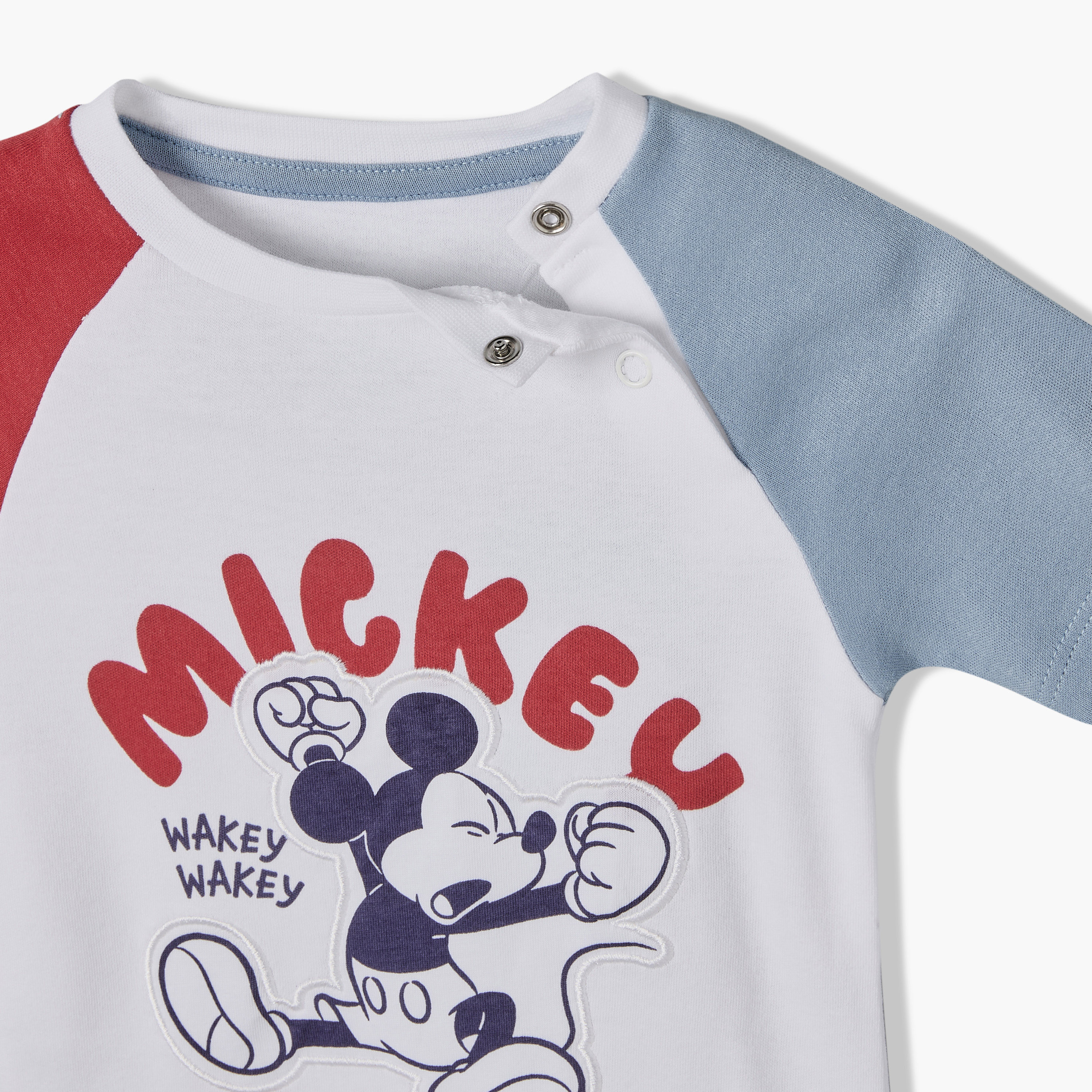 طقم شورت وتيشيرت برقبة ضيقة وأكمام قصيرة وطبعات ميكي ماوس من ديزني-baby-boys-clothing-setsandcoords-image-6