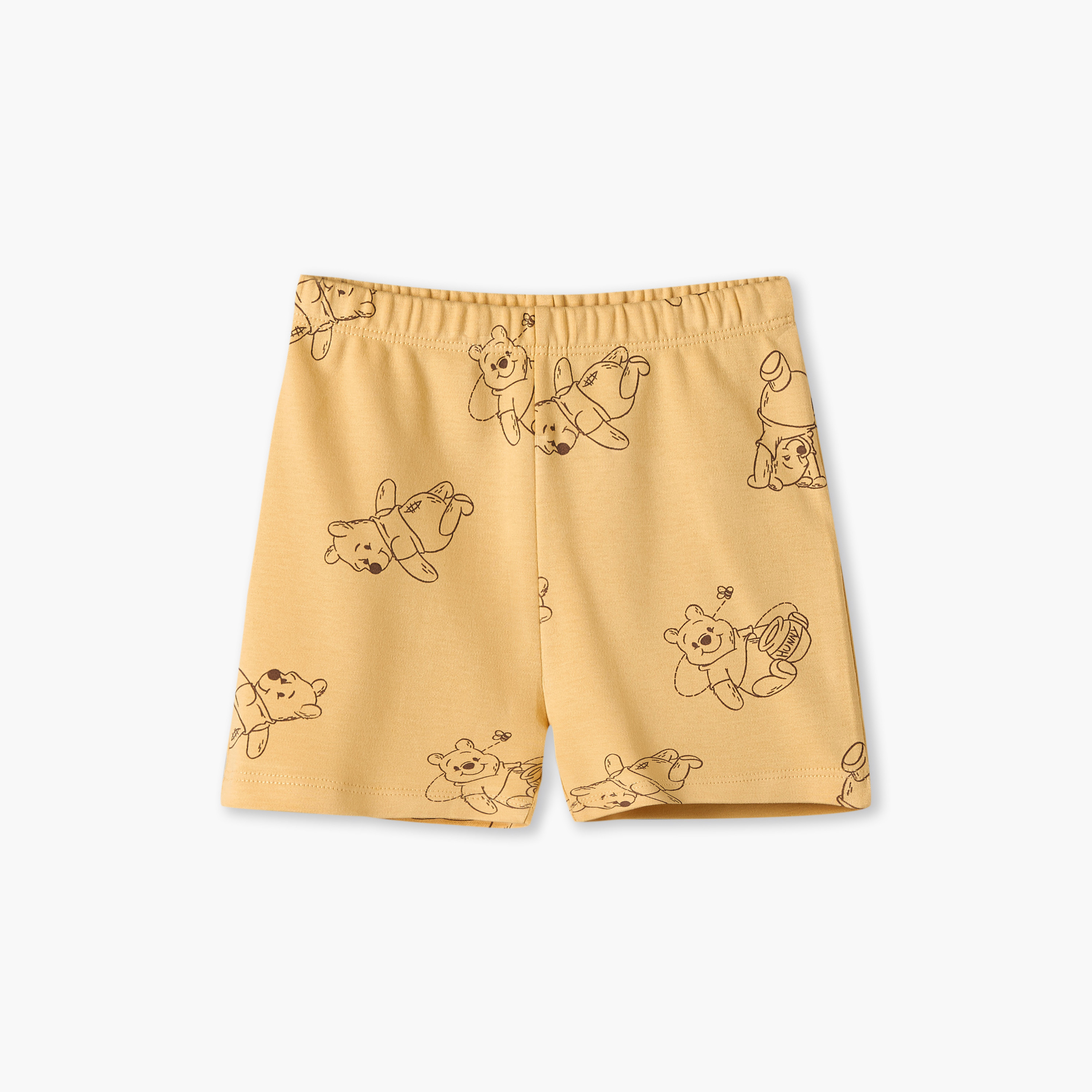 طقم تيشيرت وشورت بياقة مستديرة وأكمام قصيرة بطبعة ويني ذا بوه من ديزني-baby-boys-clothing-setsandcoords-image-4