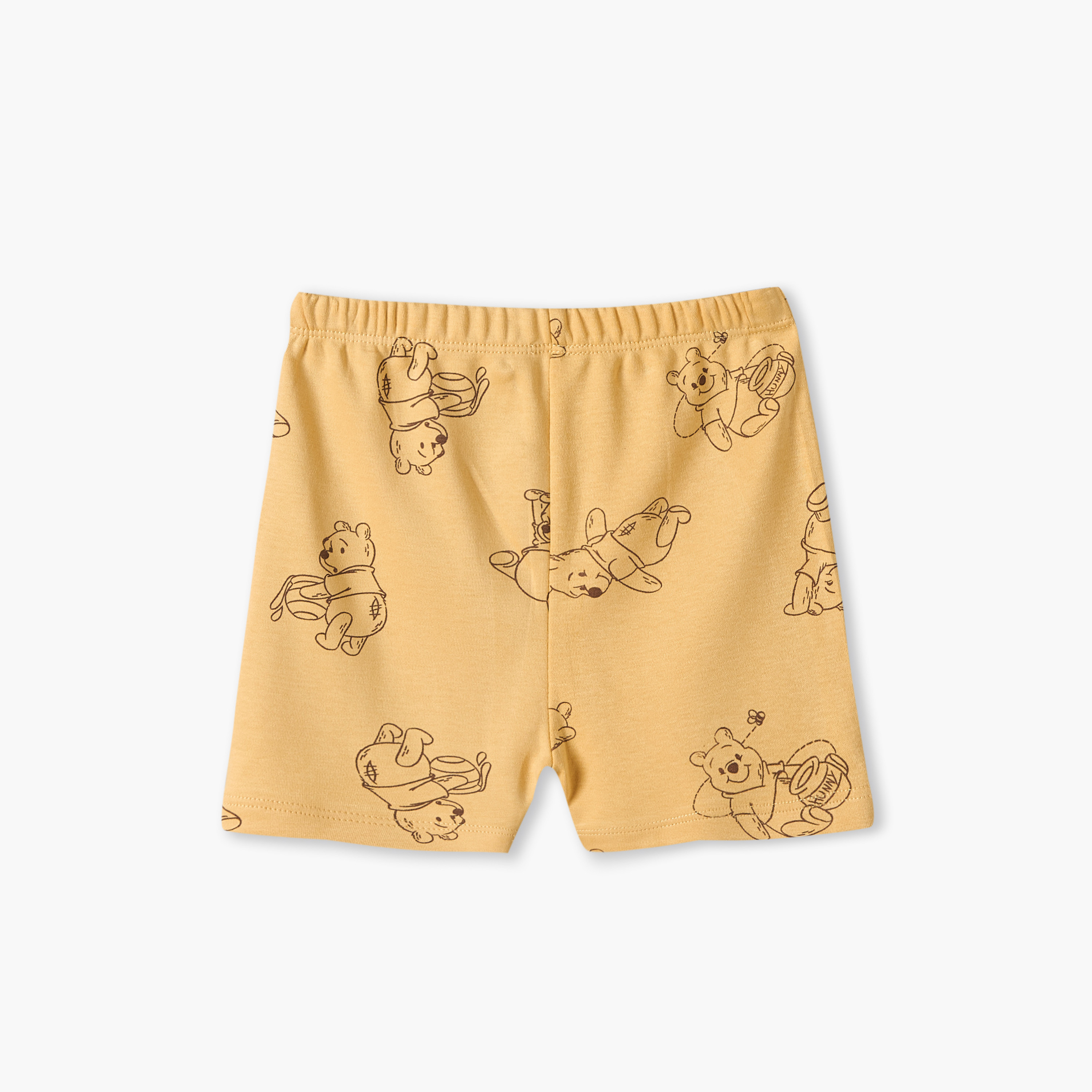 طقم تيشيرت وشورت بياقة مستديرة وأكمام قصيرة بطبعة ويني ذا بوه من ديزني-baby-boys-clothing-setsandcoords-image-5