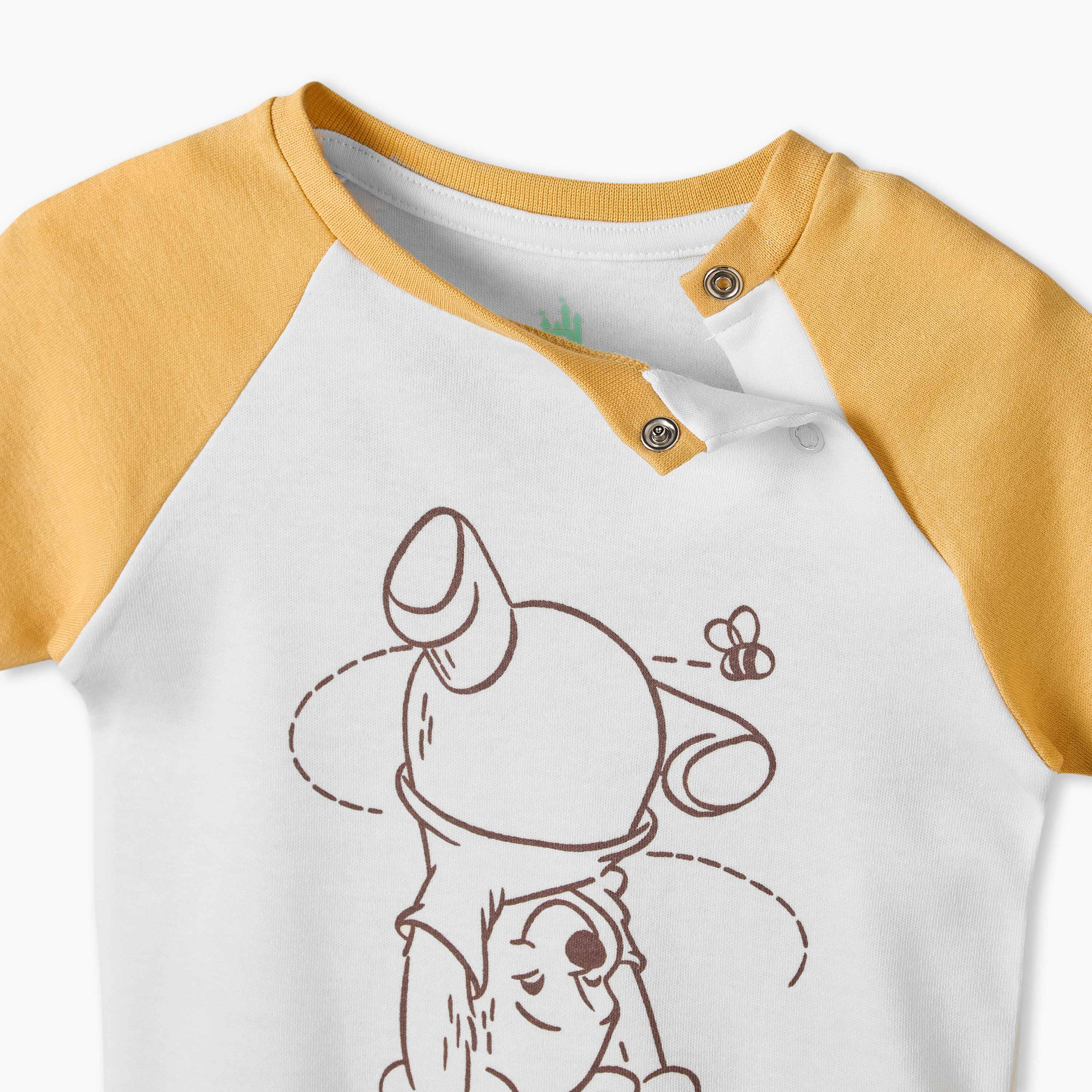 طقم تيشيرت وشورت بياقة مستديرة وأكمام قصيرة بطبعة ويني ذا بوه من ديزني-baby-boys-clothing-setsandcoords-image-6