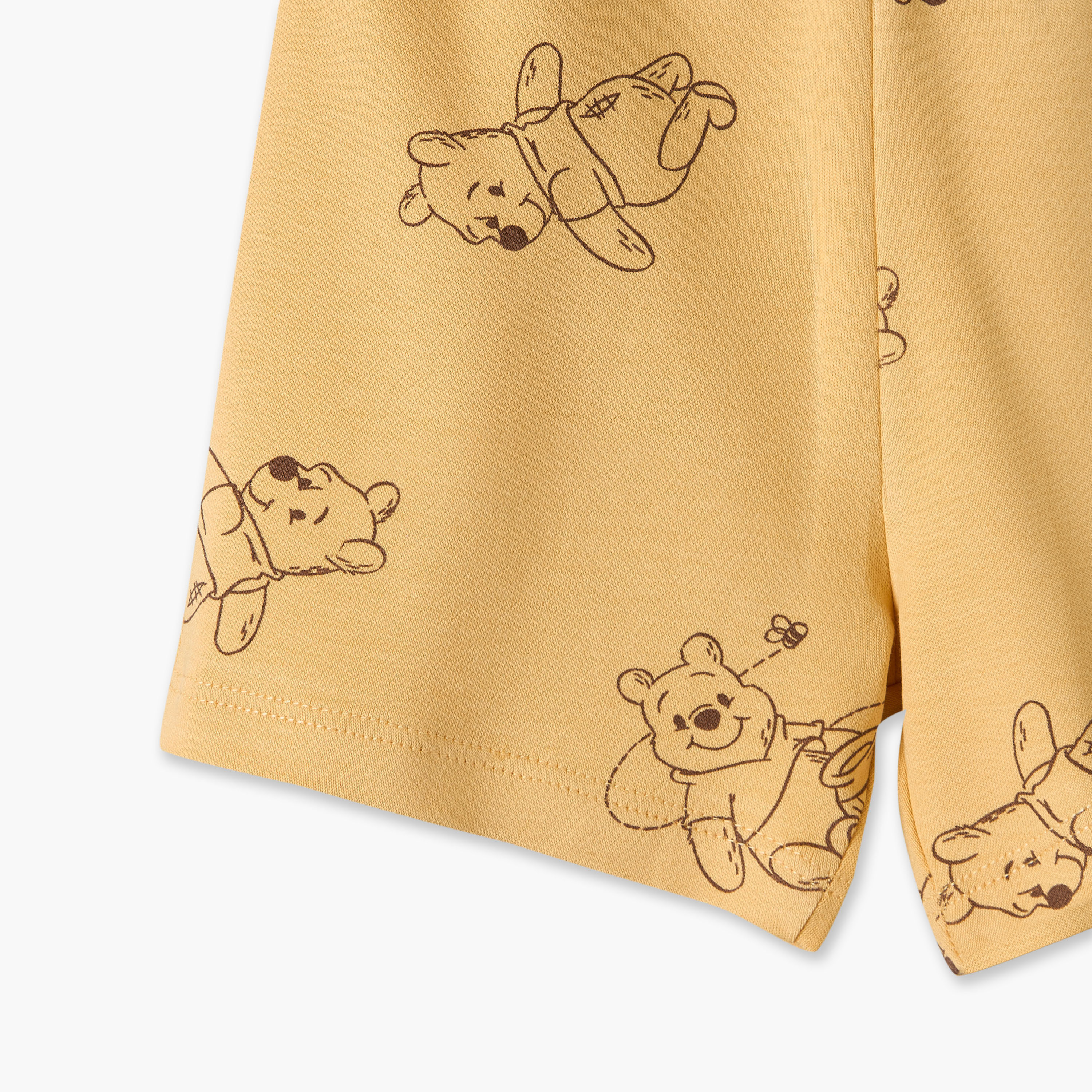 طقم تيشيرت وشورت بياقة مستديرة وأكمام قصيرة بطبعة ويني ذا بوه من ديزني-baby-boys-clothing-setsandcoords-image-9