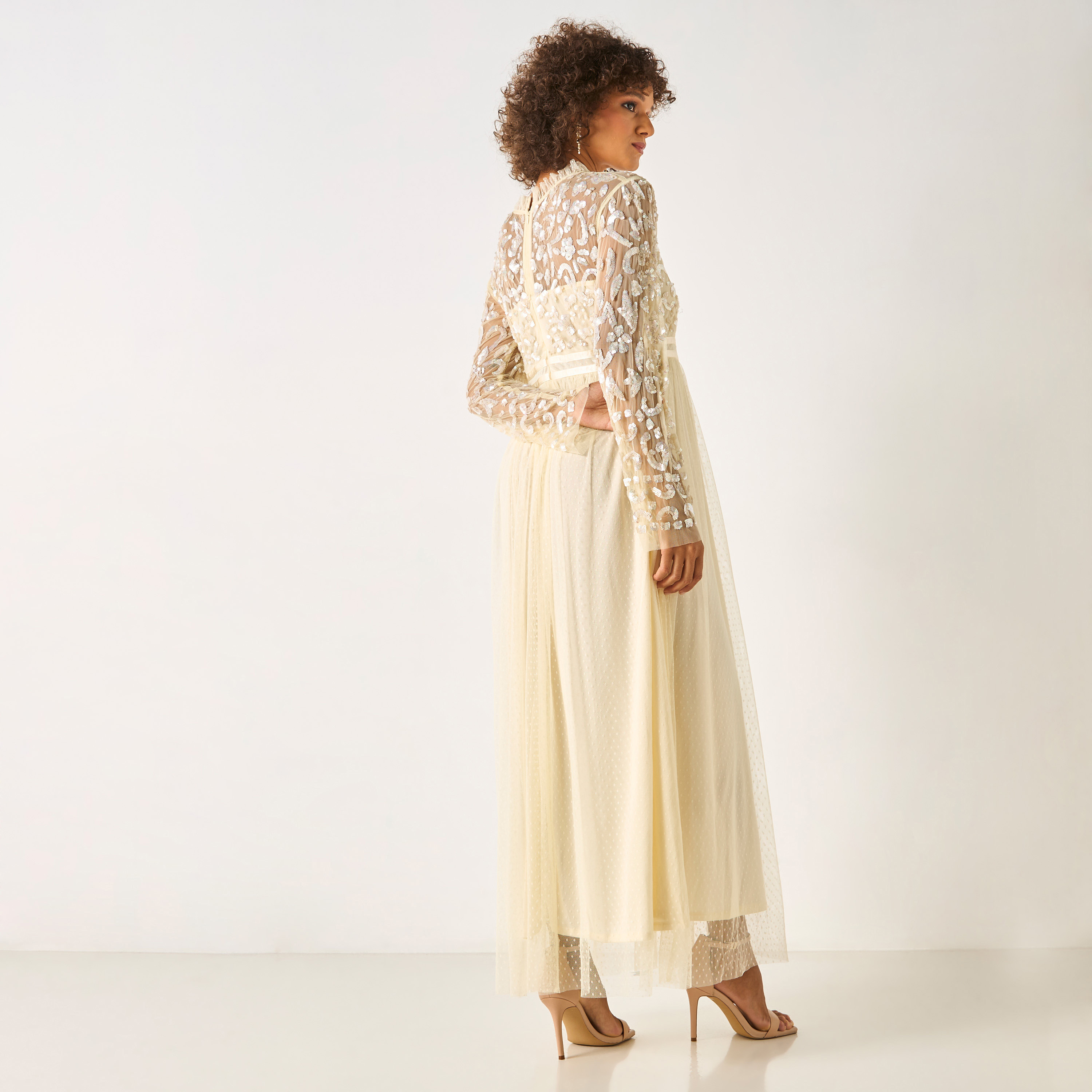 فستان ماكسي مزيّن بالترتر بأكمام طويلة من تشارمي-women-clothing-dresses-image-3
