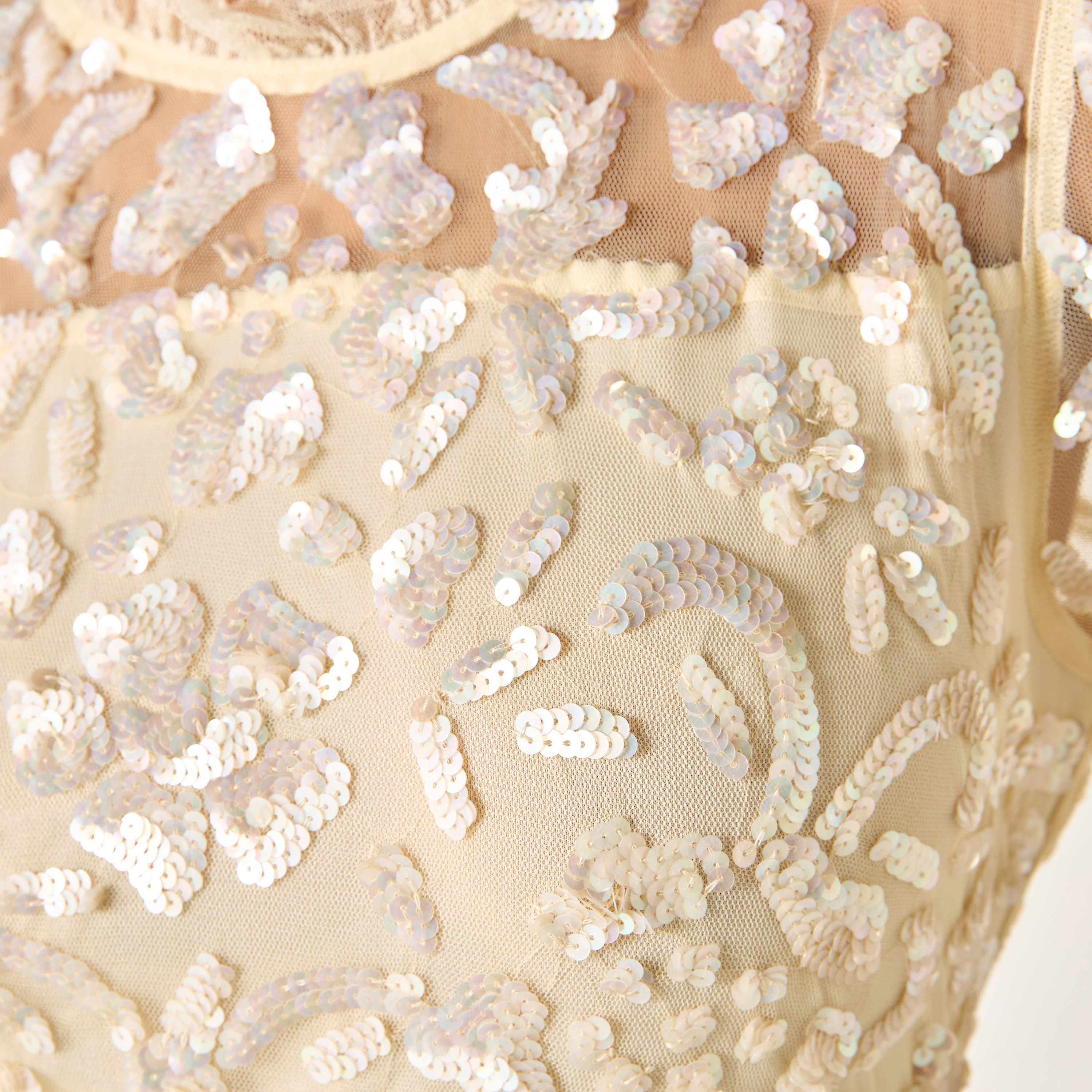 CHARME Sequin Embellished Maxi Dress with Long Sleeves and Ruffe Detail-women-clothing-dresses-image-5