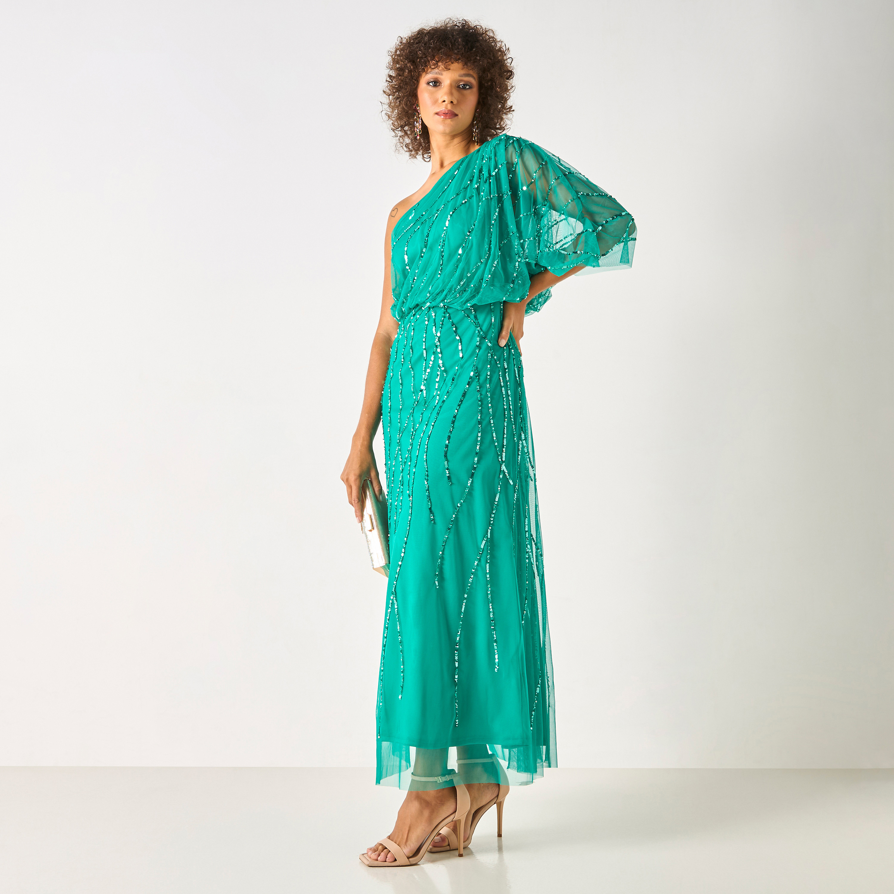 فستان ماكسي مزيّن بالترتر بأكمام طويلة من تشارمي-women-clothing-dresses-image-6