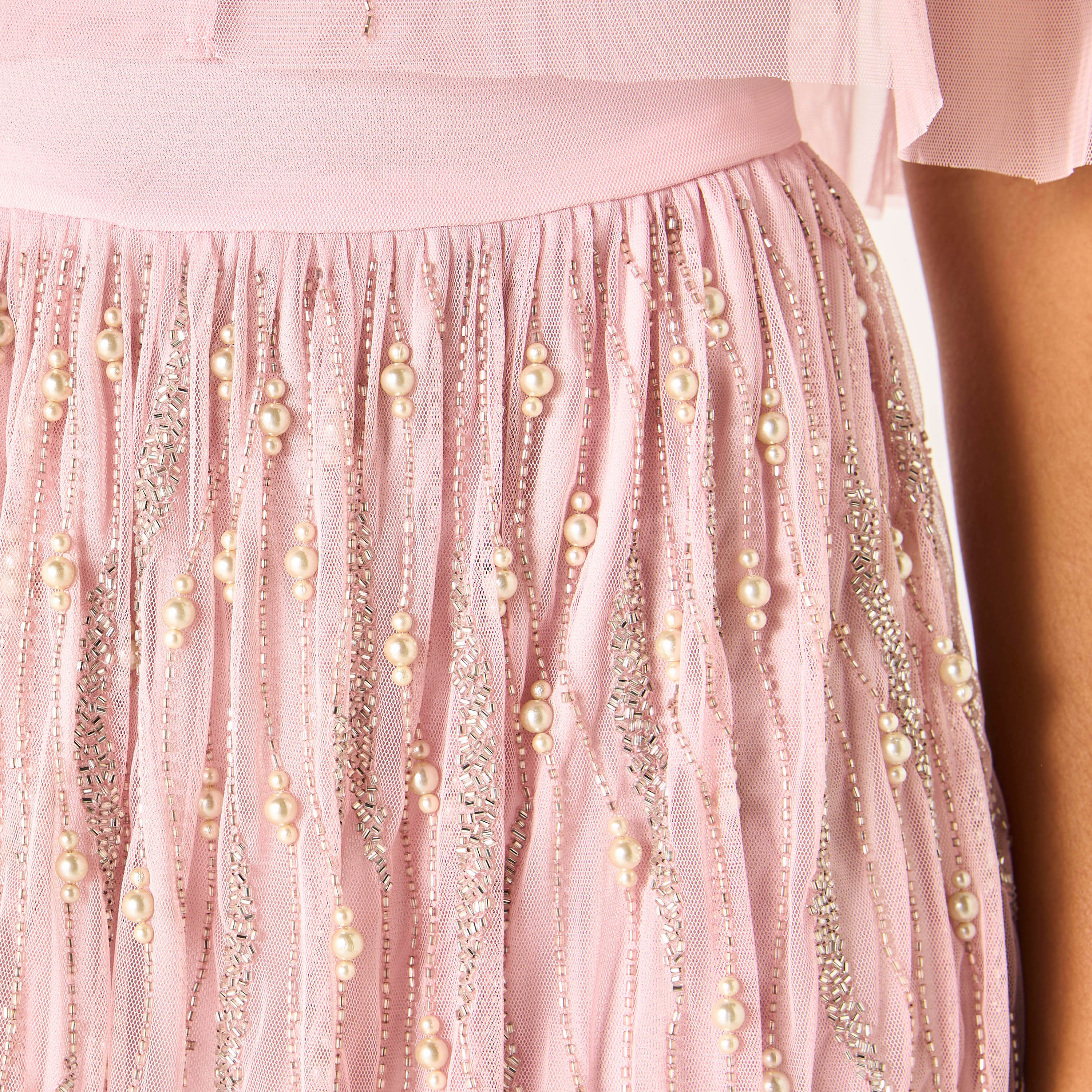 CHARME Sequin Embellished Off-Shoulder Maxi Dress-women-clothing-dresses-image-5