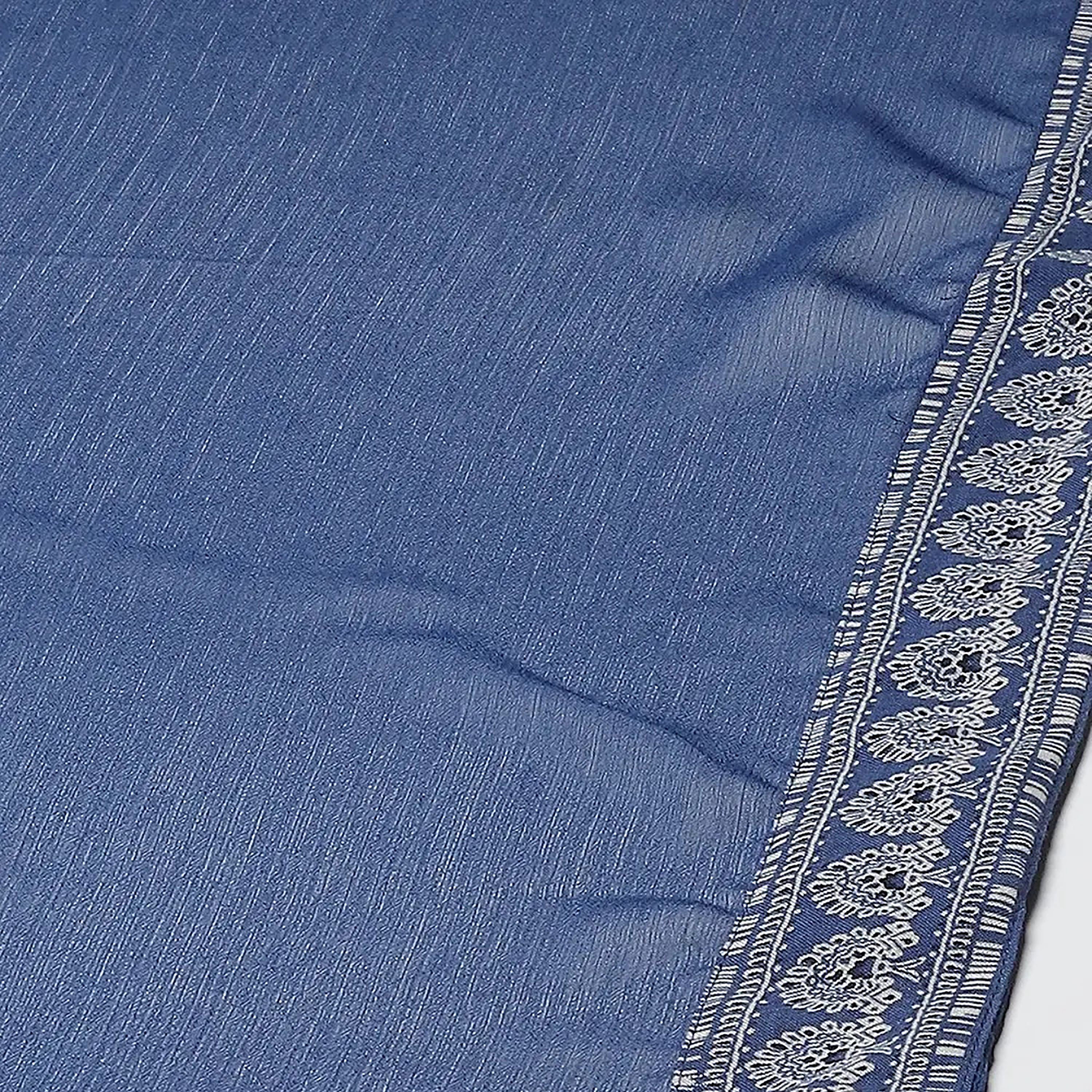 طقم كورتا قطني مطبوع من بيبا مكون من 3 قطع برقبة دائرية مع بالازو ودوباتا-women-clothing-ethnicwear-salwarsuits-image-7