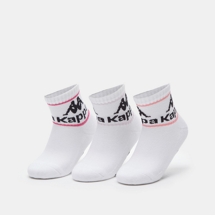 Kappa Logo Detail Crew Length Sports Socks - Set of 3