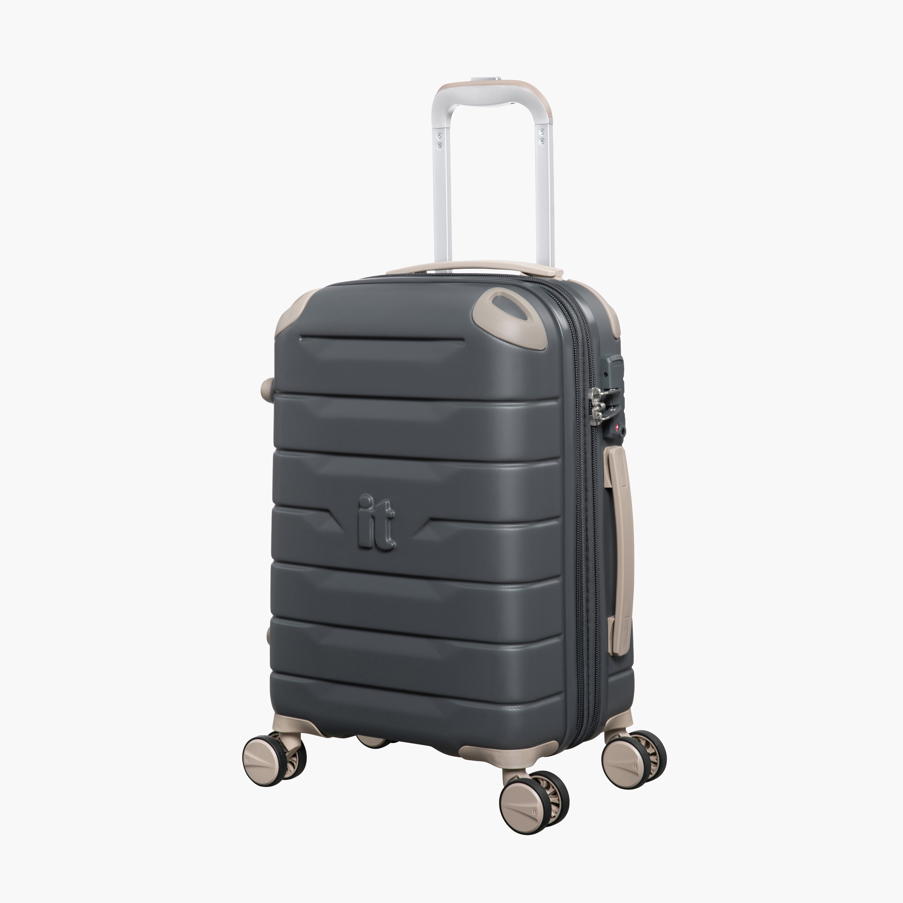 IT Solid Hardcase Trolley Bag with Retractable Handle - 20 Inches Check-in Bag-travel-luggagesandbags-luggage-image-2