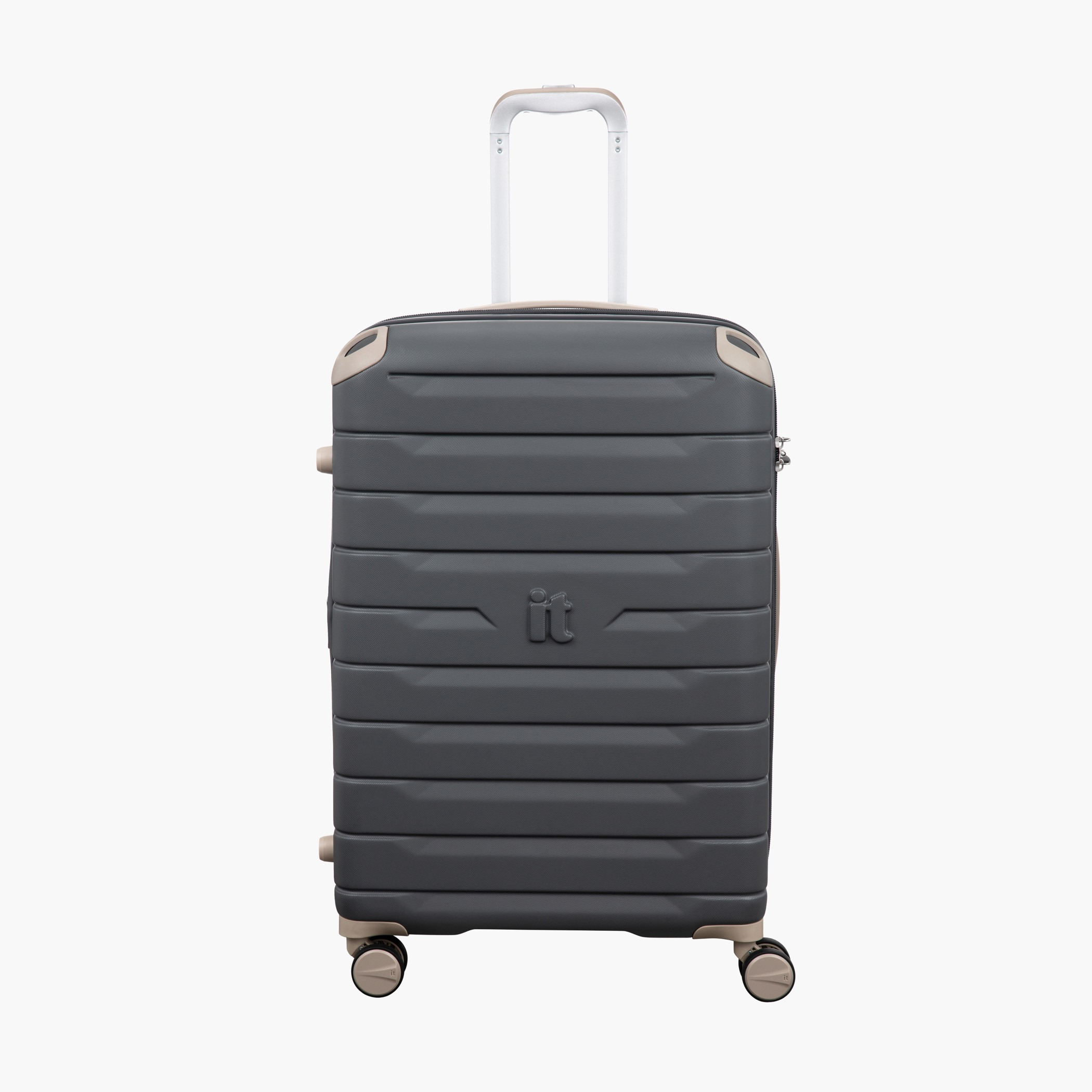 IT Solid Hardcase Trolley Bag with Retractable Handle - 24 Inches Check-in Bag-travel-luggagesandbags-luggage-image-1