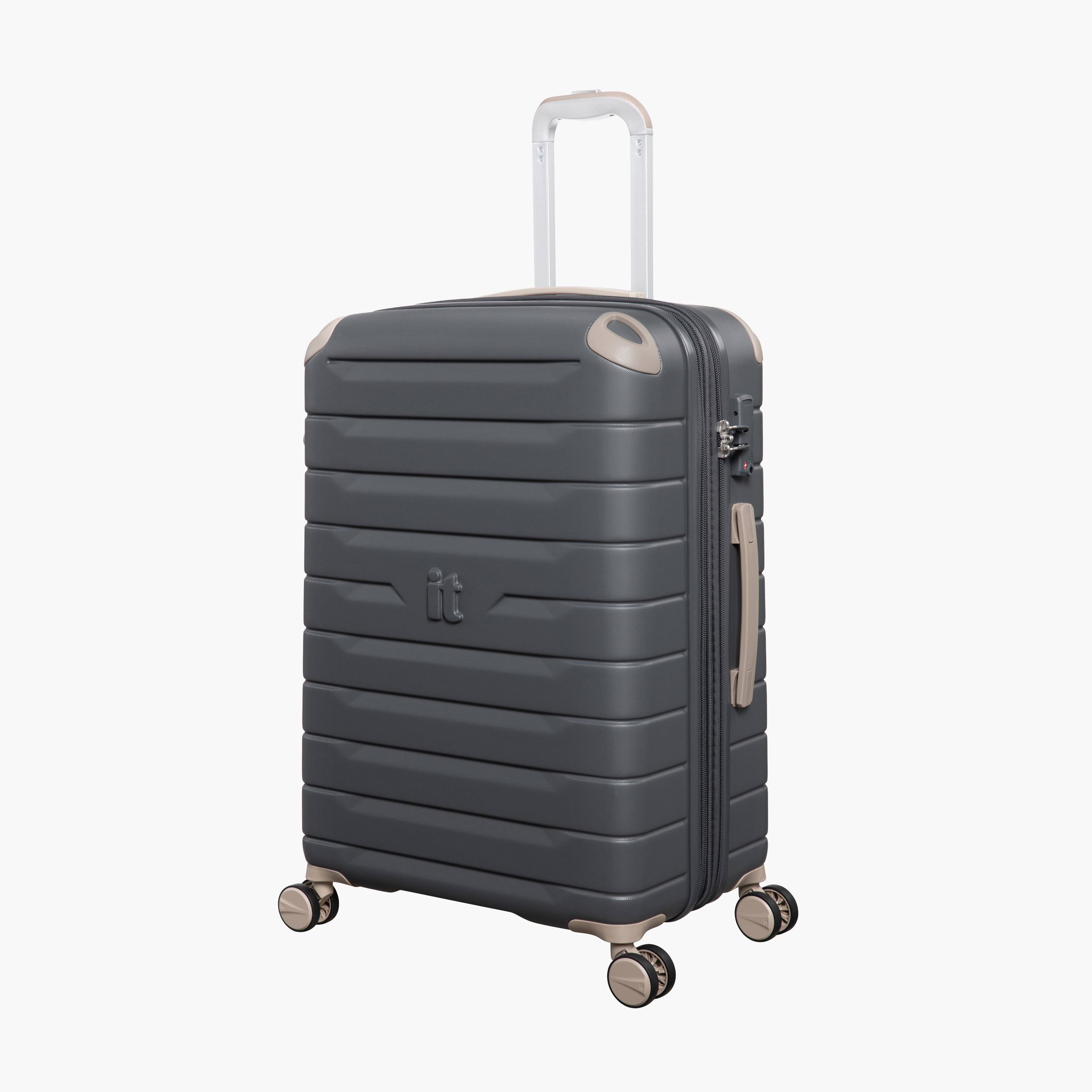 IT Solid Hardcase Trolley Bag with Retractable Handle - 24 Inches Check-in Bag-travel-luggagesandbags-luggage-image-2