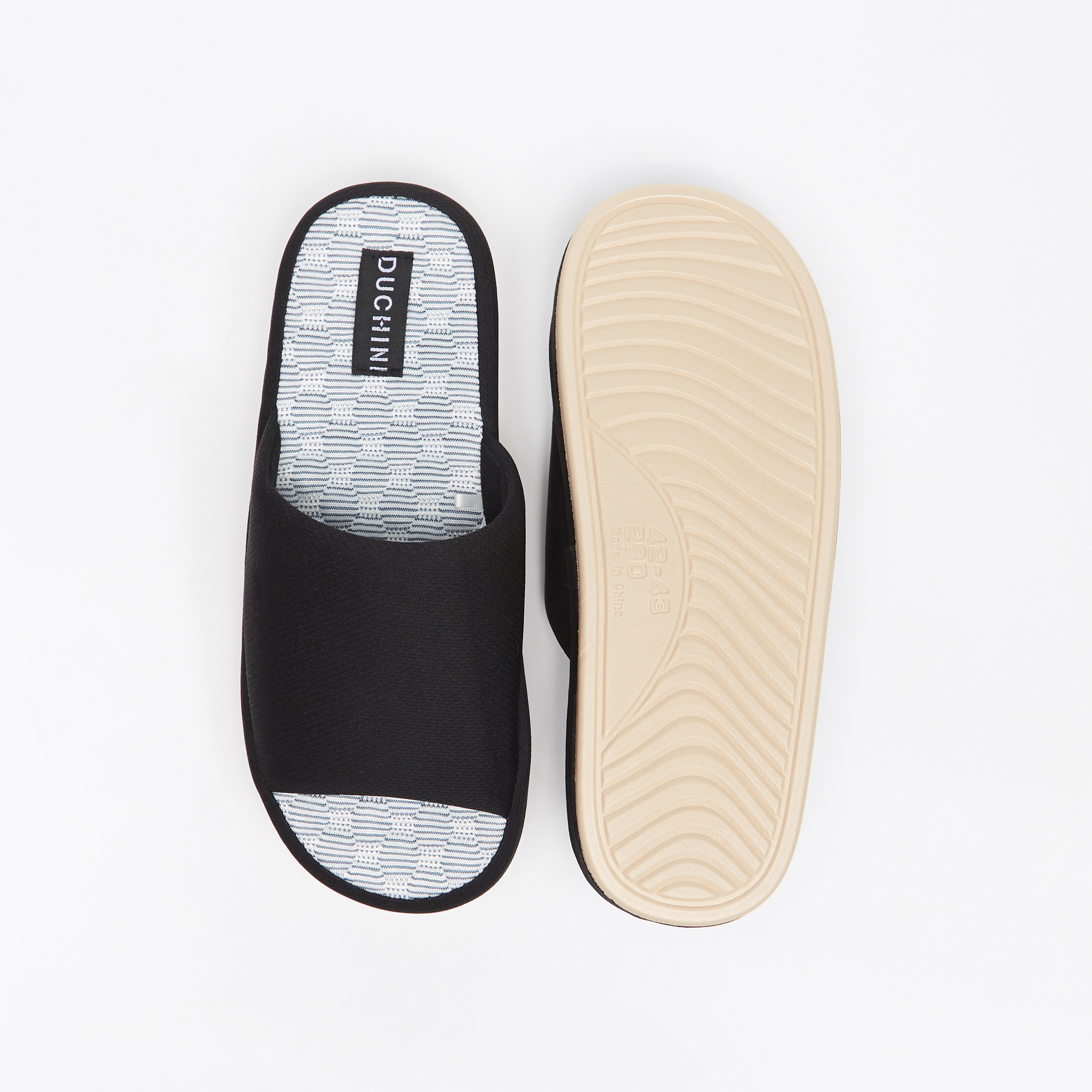 Duchini Men's Textured Bedroom Slide Slippers-men-shoes-flipflopsandslides-image-5