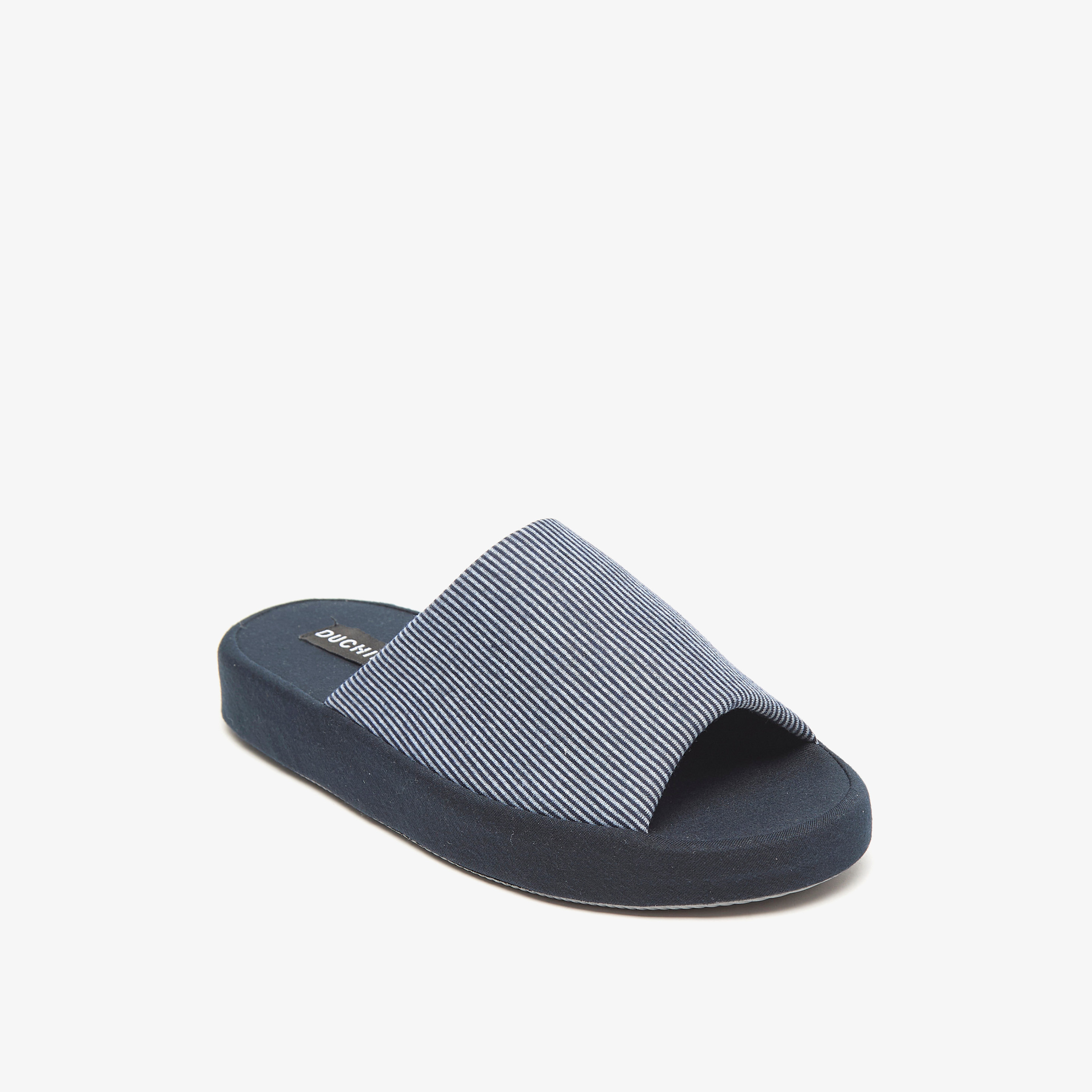 Duchini Men's Striped Bedroom Slides-men-shoes-flipflopsandslides-image-2