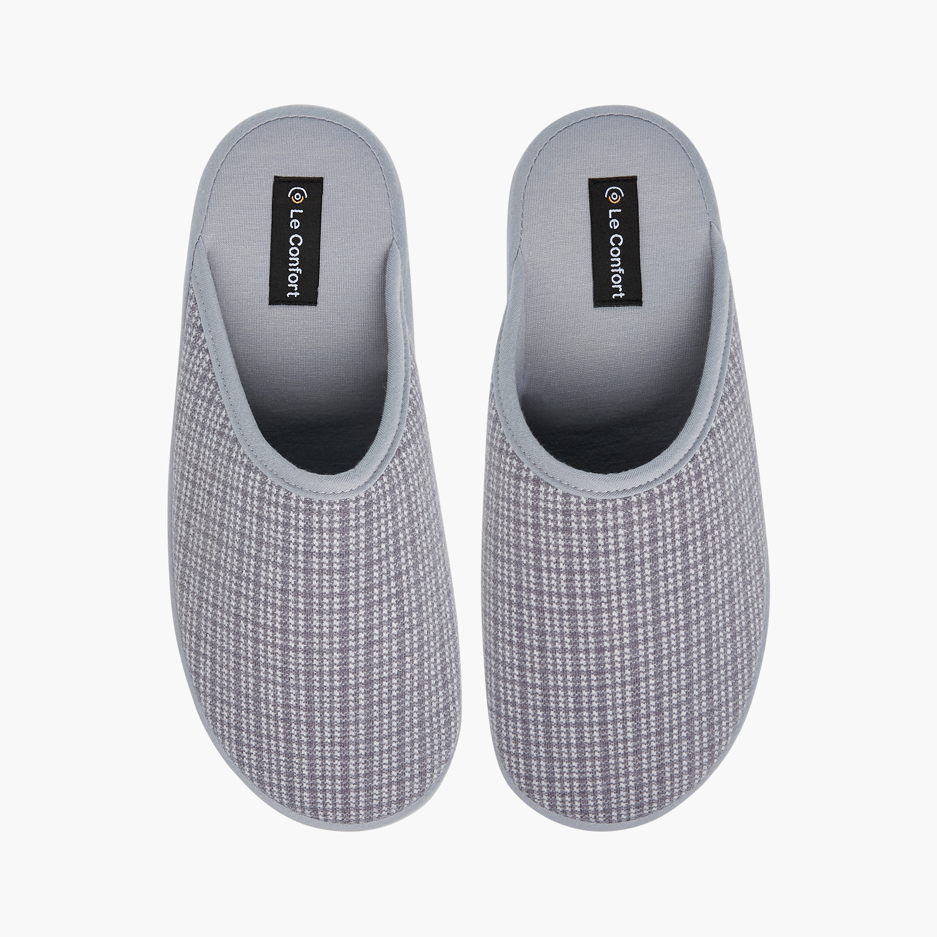 Le Confort Checked Bedroom Slippers-men-shoes-flipflopsandslides-image-1
