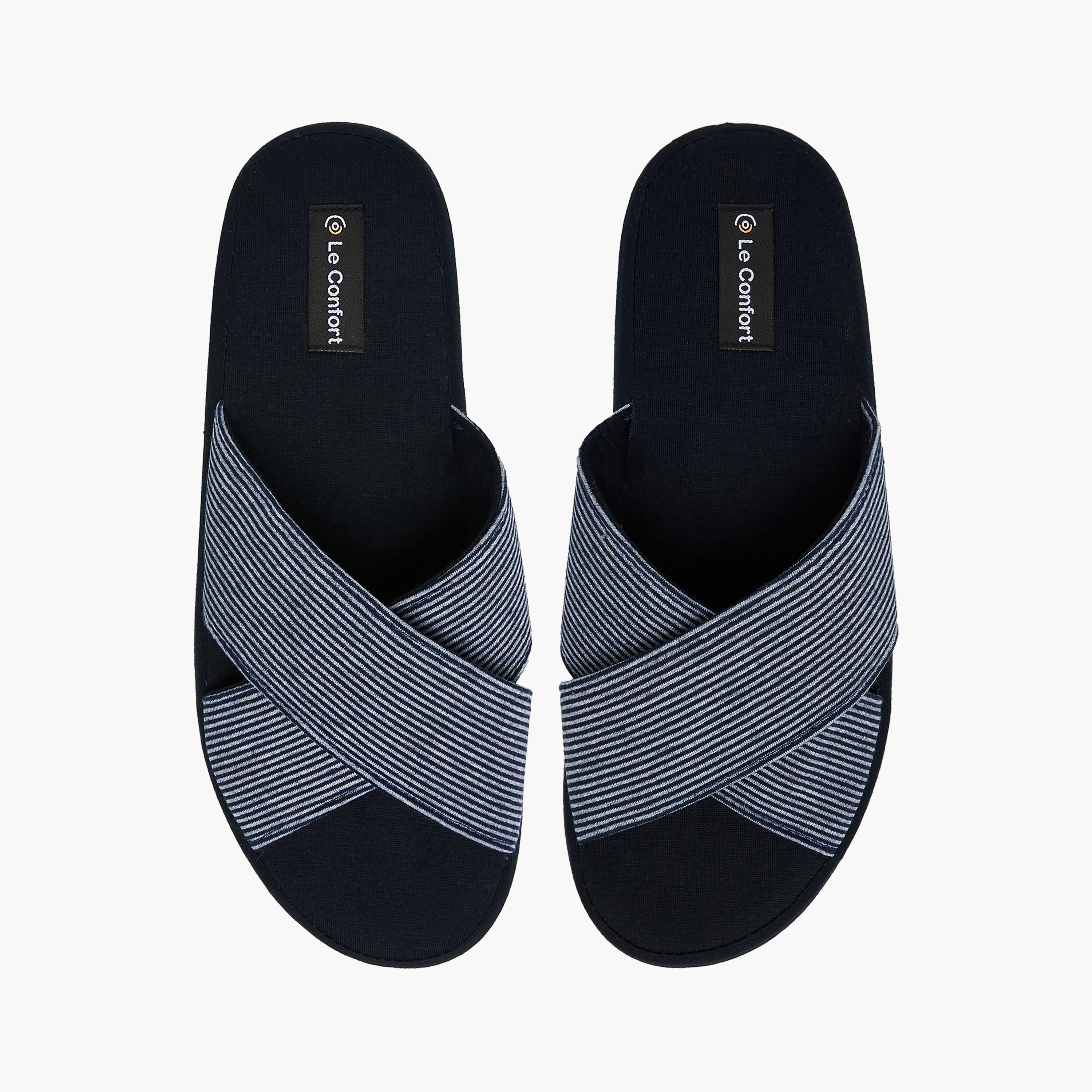 شبشب غرفة نوم بأحزمة متقاطعة من لو كونفورت-men-shoes-flipflopsandslides-image-1