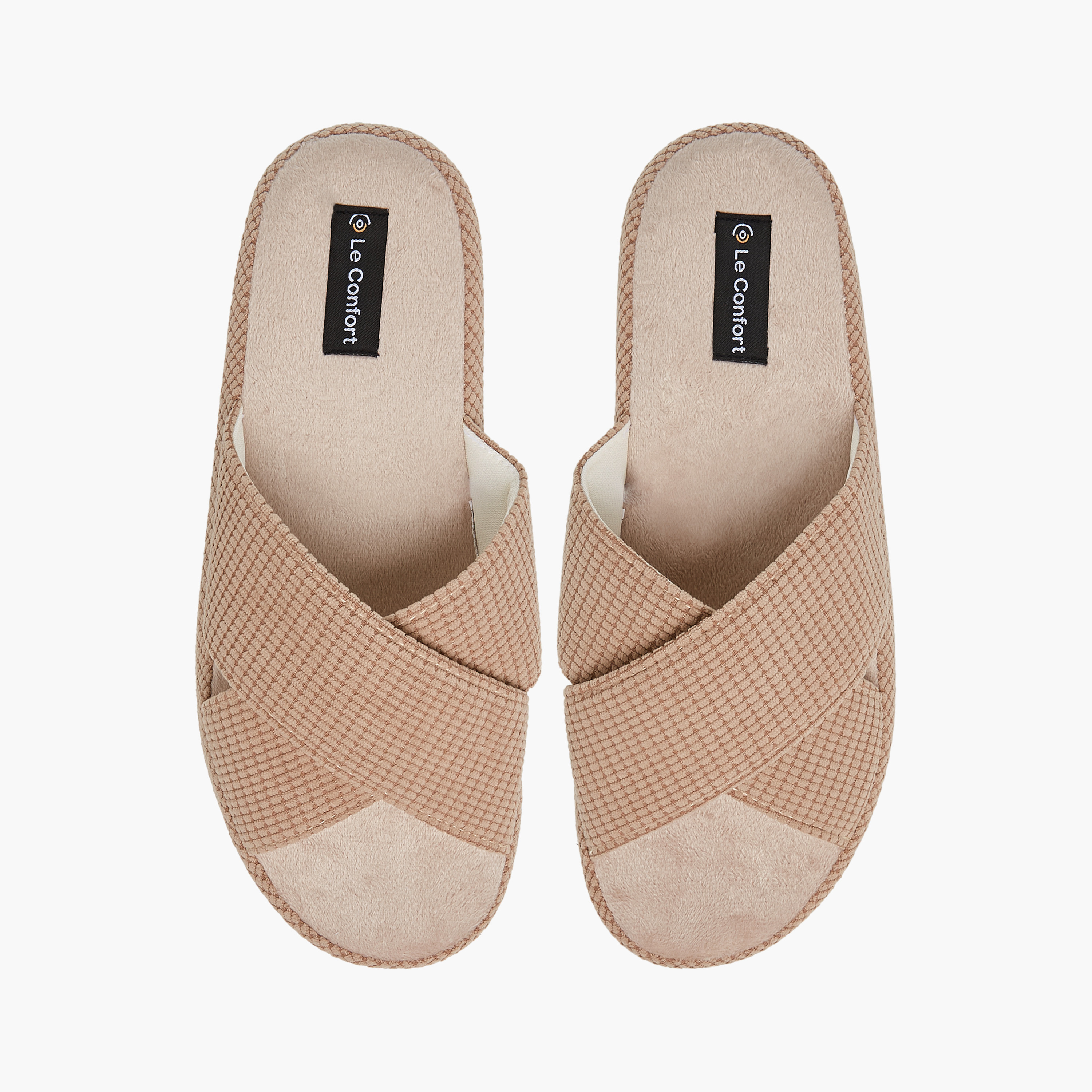 Le Confort Cross Strap Bedroom Slippers-men-shoes-flipflopsandslides-image-1