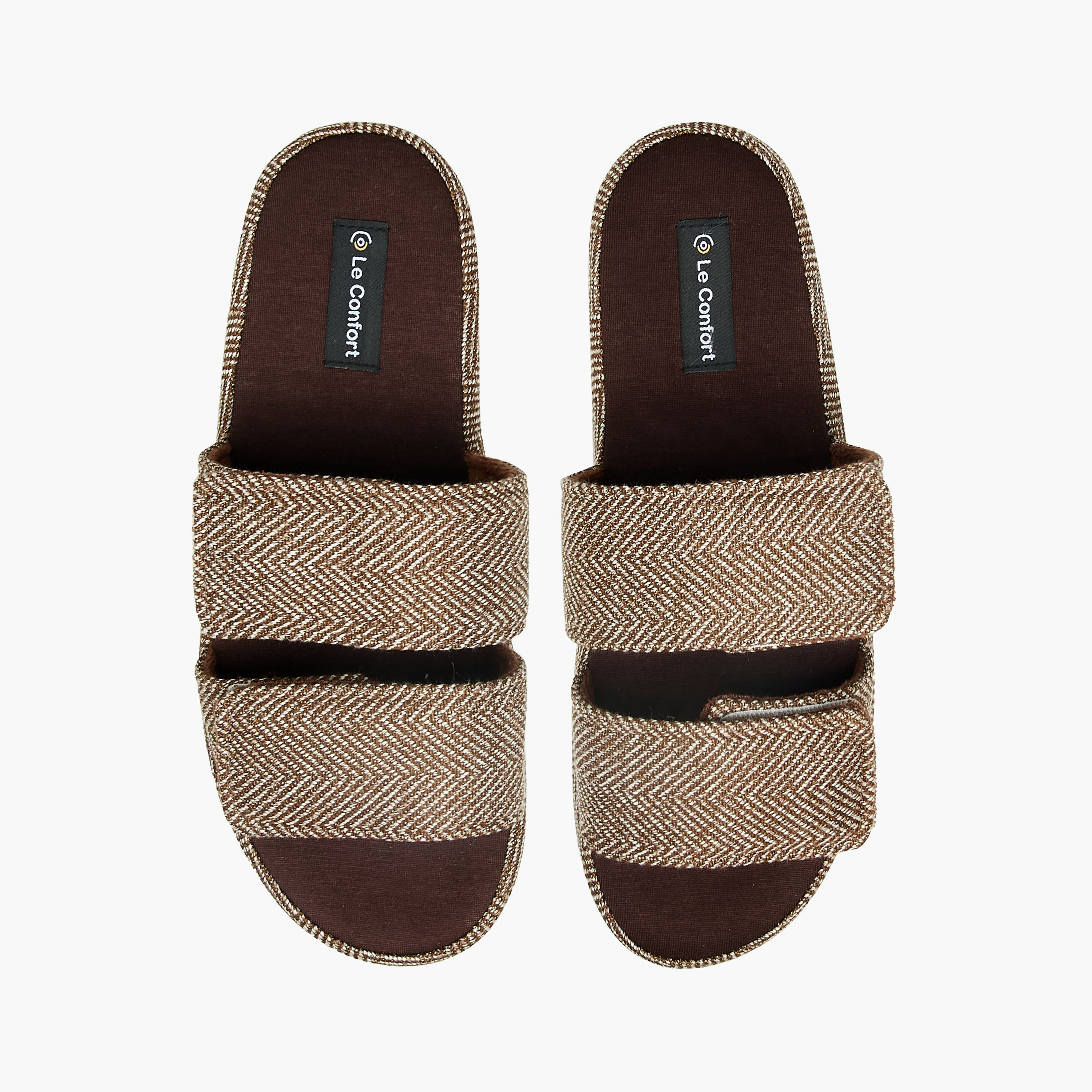 Le Confort Men Hook and Loop Strap Bedroom Slippers-men-shoes-flipflopsandslides-image-1