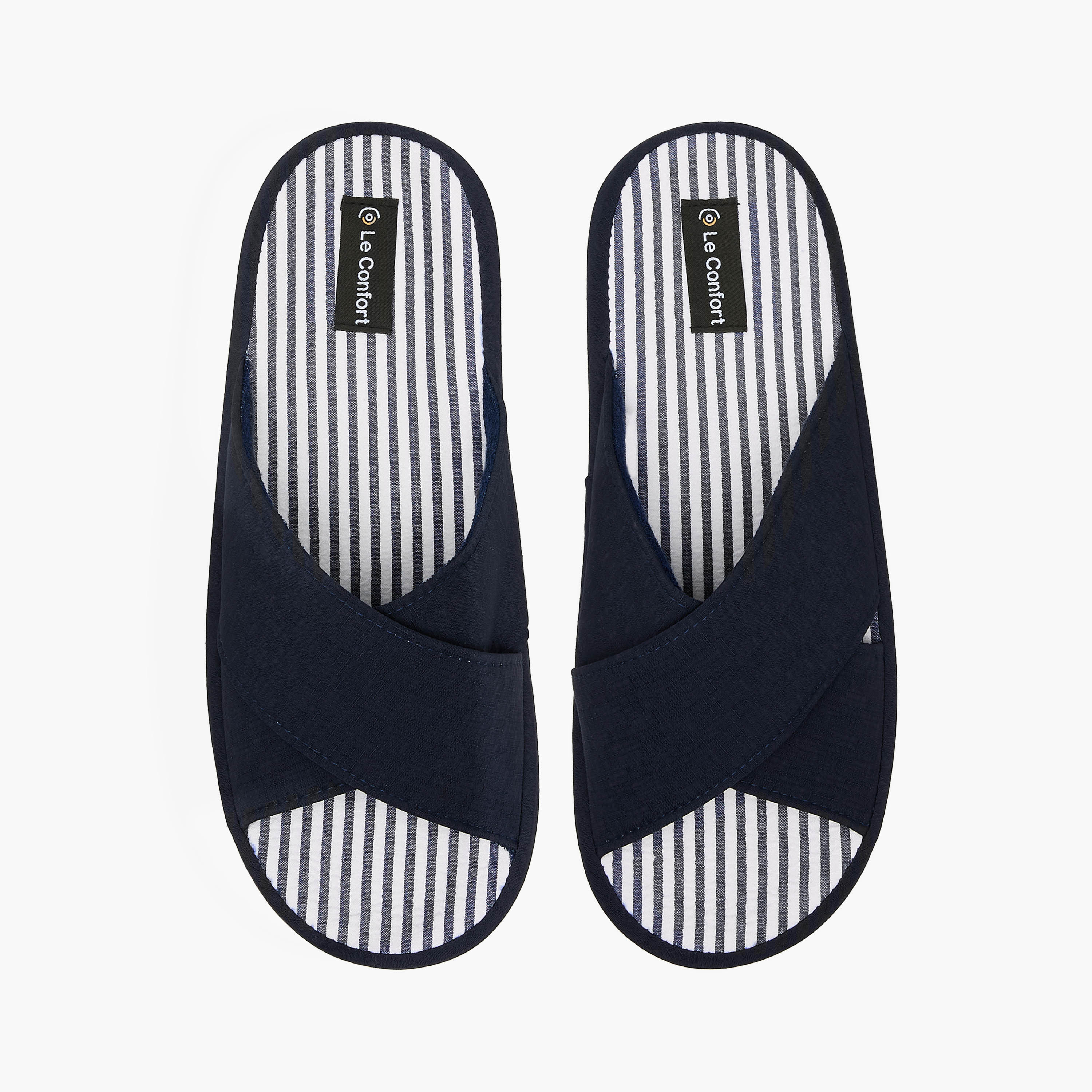 شبشب غرفة نوم بأحزمة متقاطعة للرجال من لو كونفورت-men-shoes-flipflopsandslides-image-1