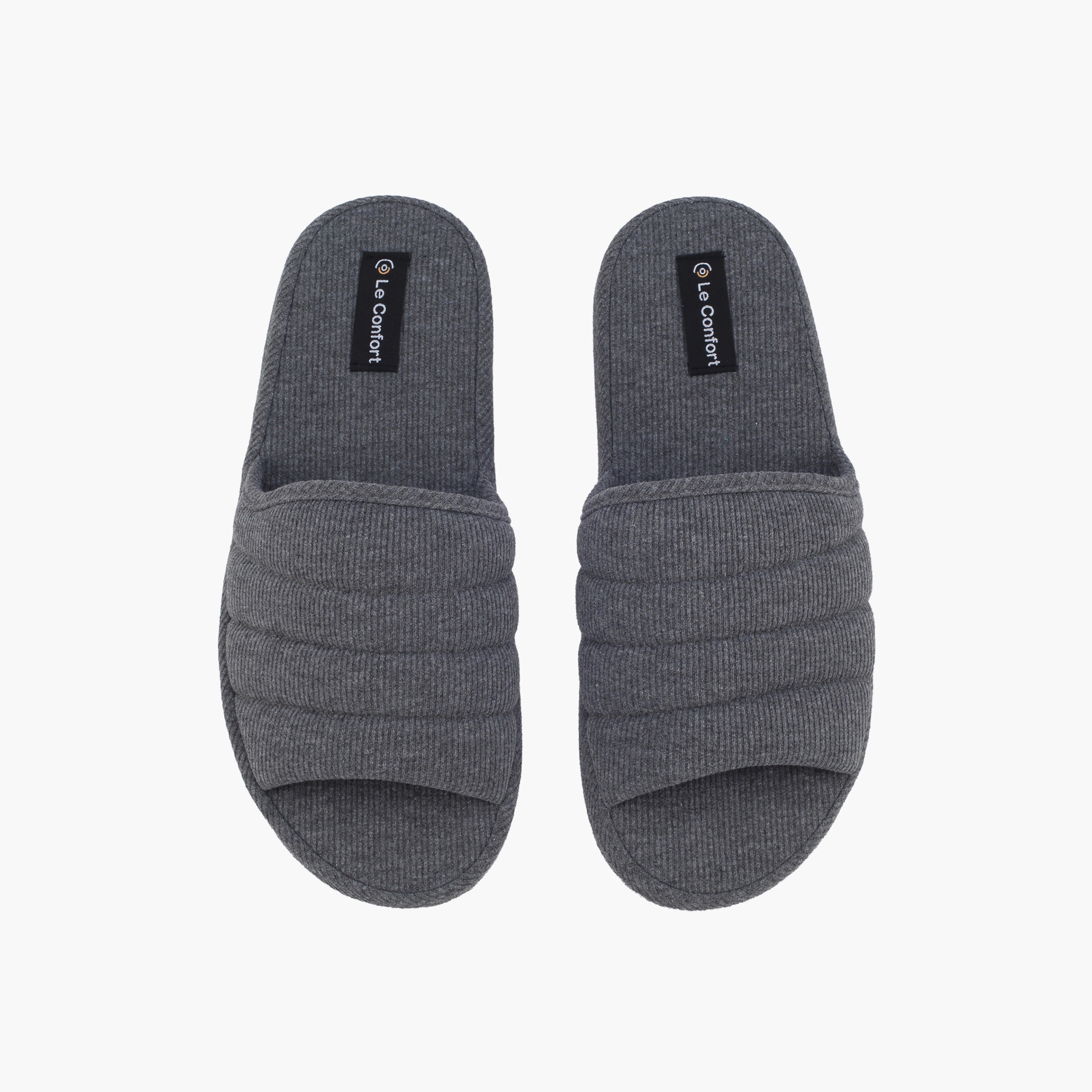 Le Confort Men Ribbed Bedroom Slides-men-shoes-flipflopsandslides-image-1