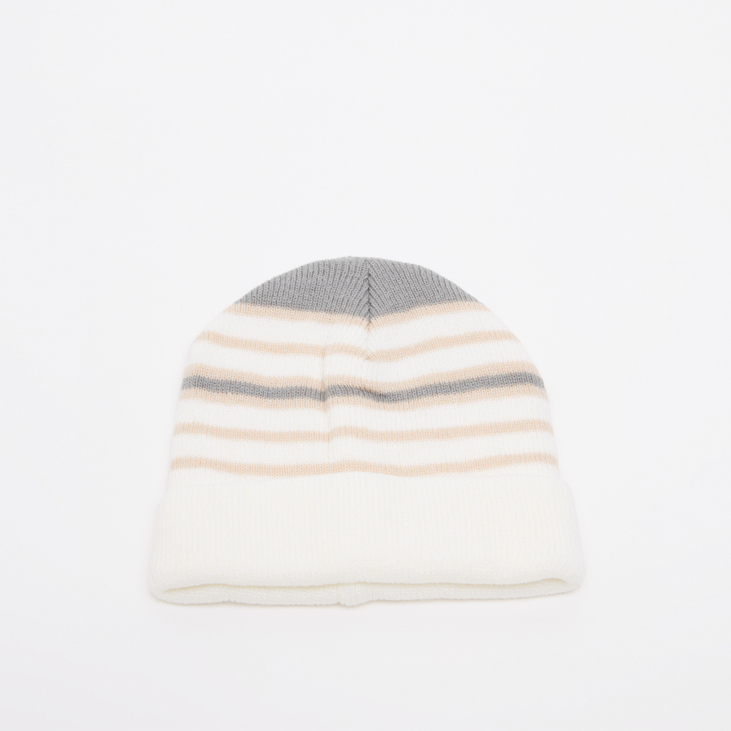 Juniors Striped Textured Beanie Cap-baby-boys-accessories-caps-image-1
