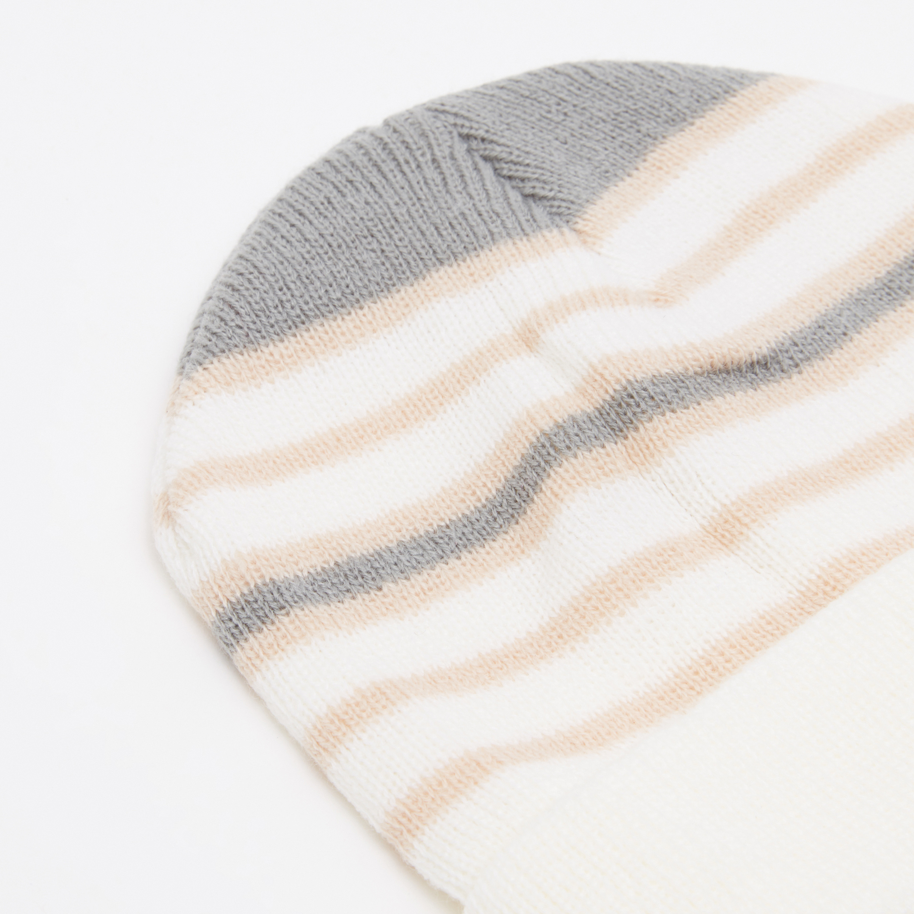 Juniors Striped Textured Beanie Cap-baby-boys-accessories-caps-image-3