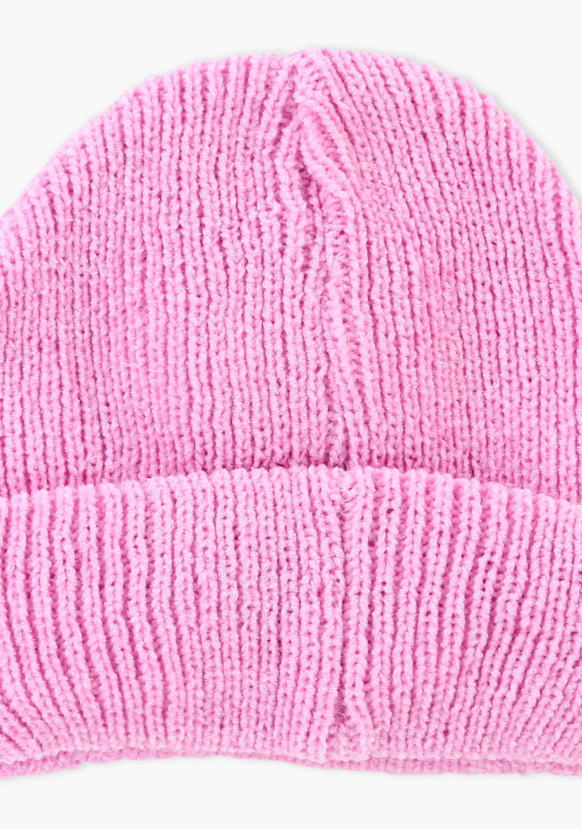 Juniors Embellished Beanie Cap and Scarf-Caps-image-1