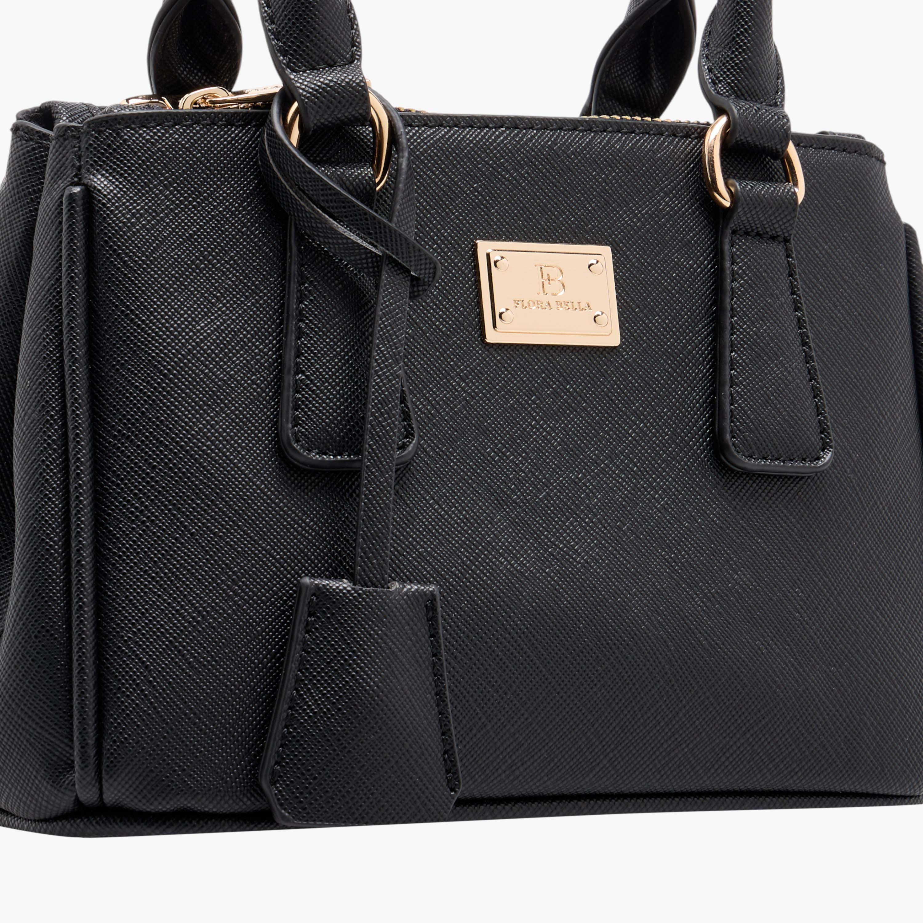 Flora Bella Textured Crossbody Bag with Detachable Strap and Zip Closure-women-bagsandwallets-handbags-image-4