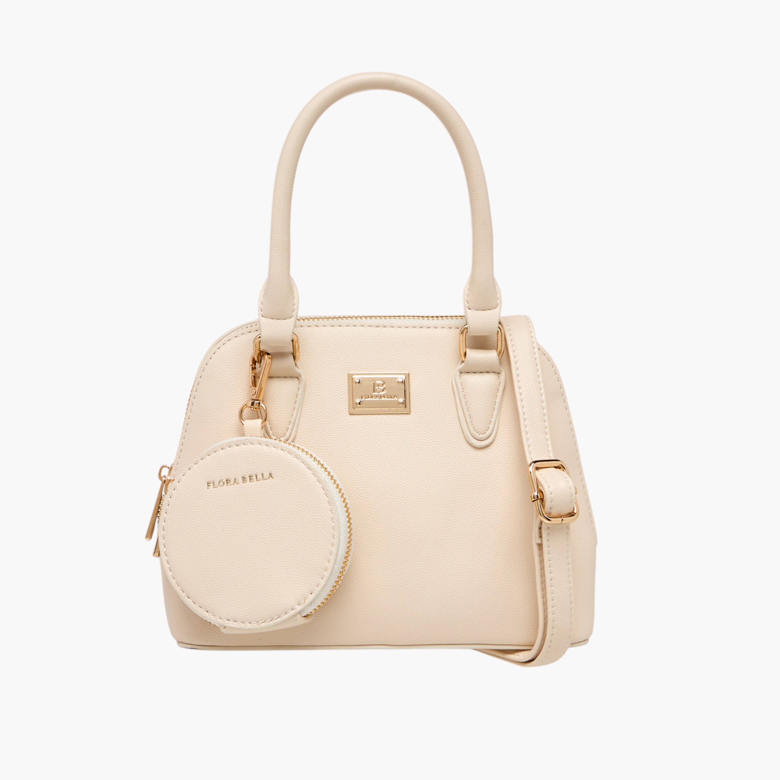 Flora Bella Solid Tote Bag with Double Handle and Detachable Coin Pouch-women-bagsandwallets-handbags-image-1