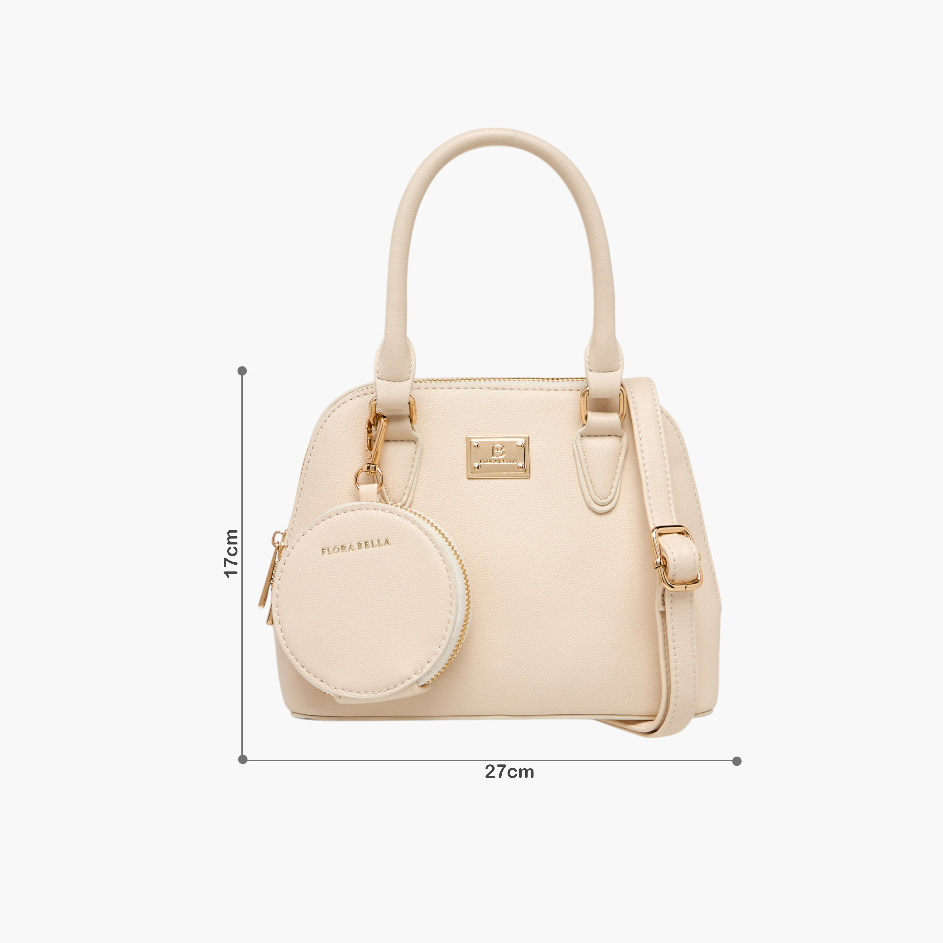 Flora Bella Solid Tote Bag with Double Handle and Detachable Coin Pouch-women-bagsandwallets-handbags-image-2