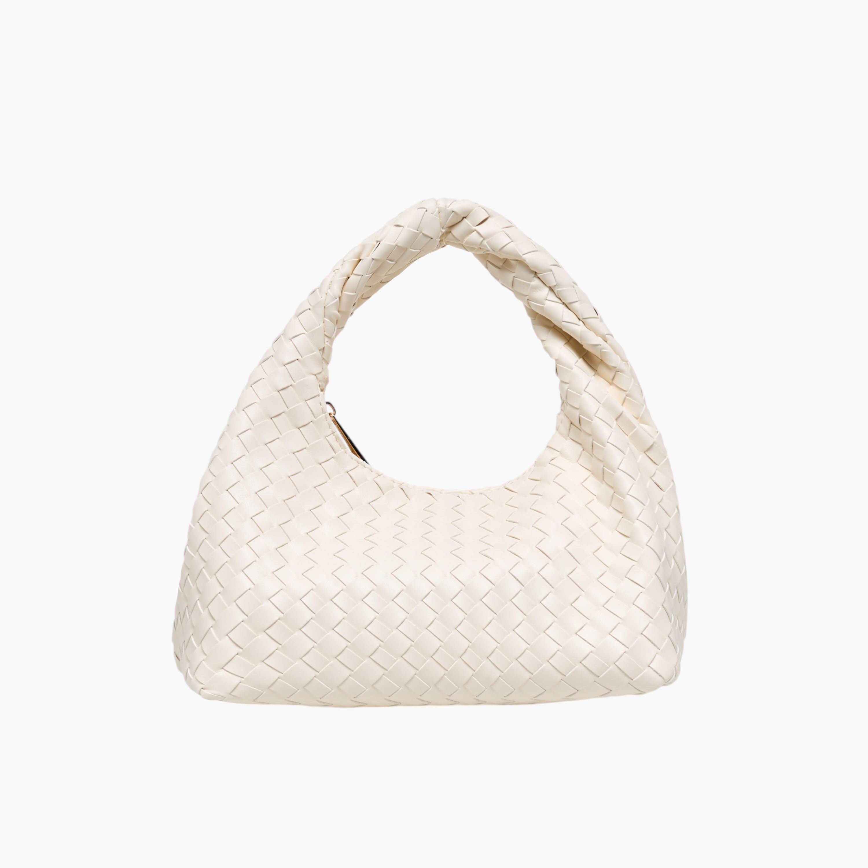 شنطة هوبو مضفرة بمقبض وسحاب إغلاق من فلورا بيلا-women-bagsandwallets-handbags-image-1