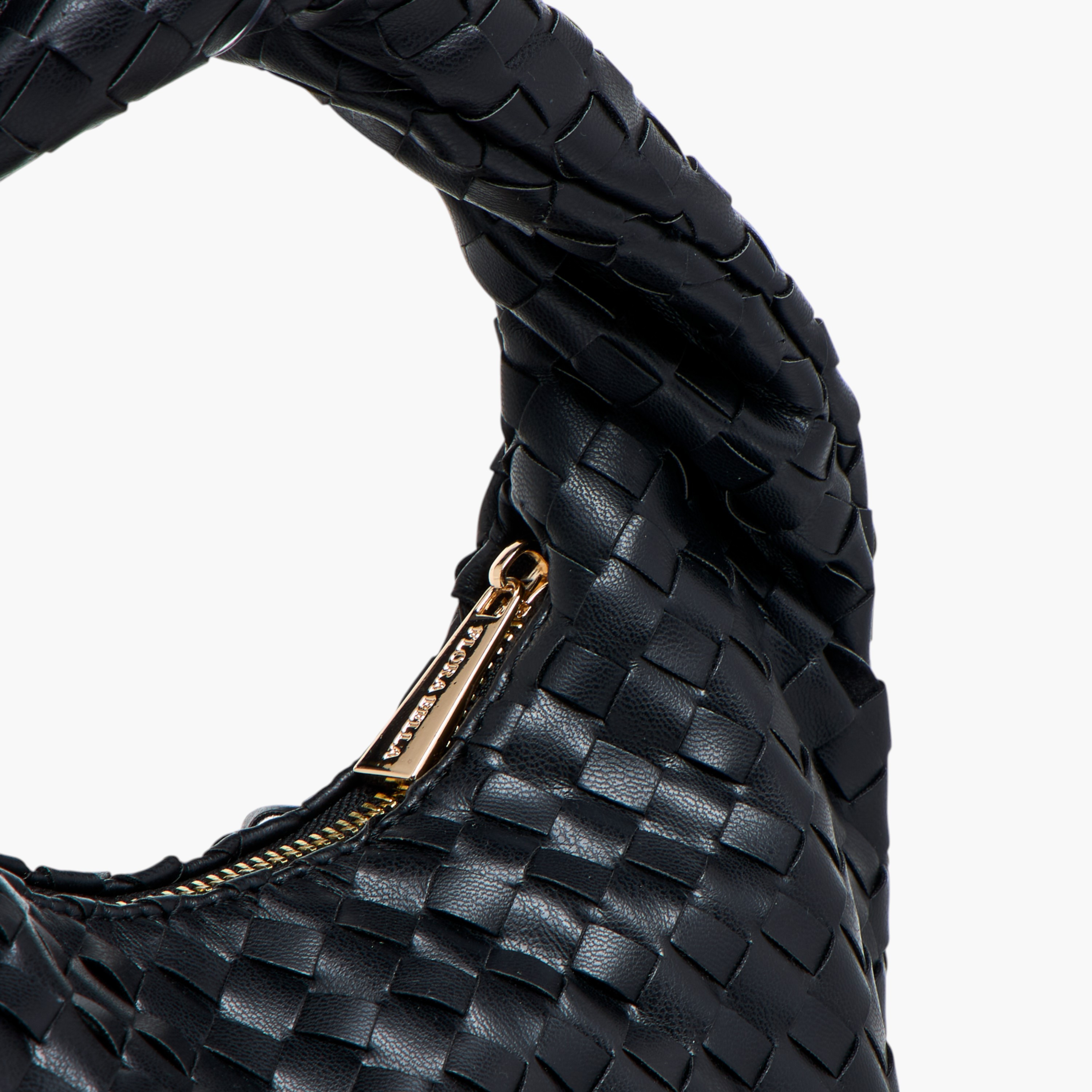 شنطة هوبو مضفرة بمقبض وسحاب إغلاق من فلورا بيلا-women-bagsandwallets-handbags-image-6