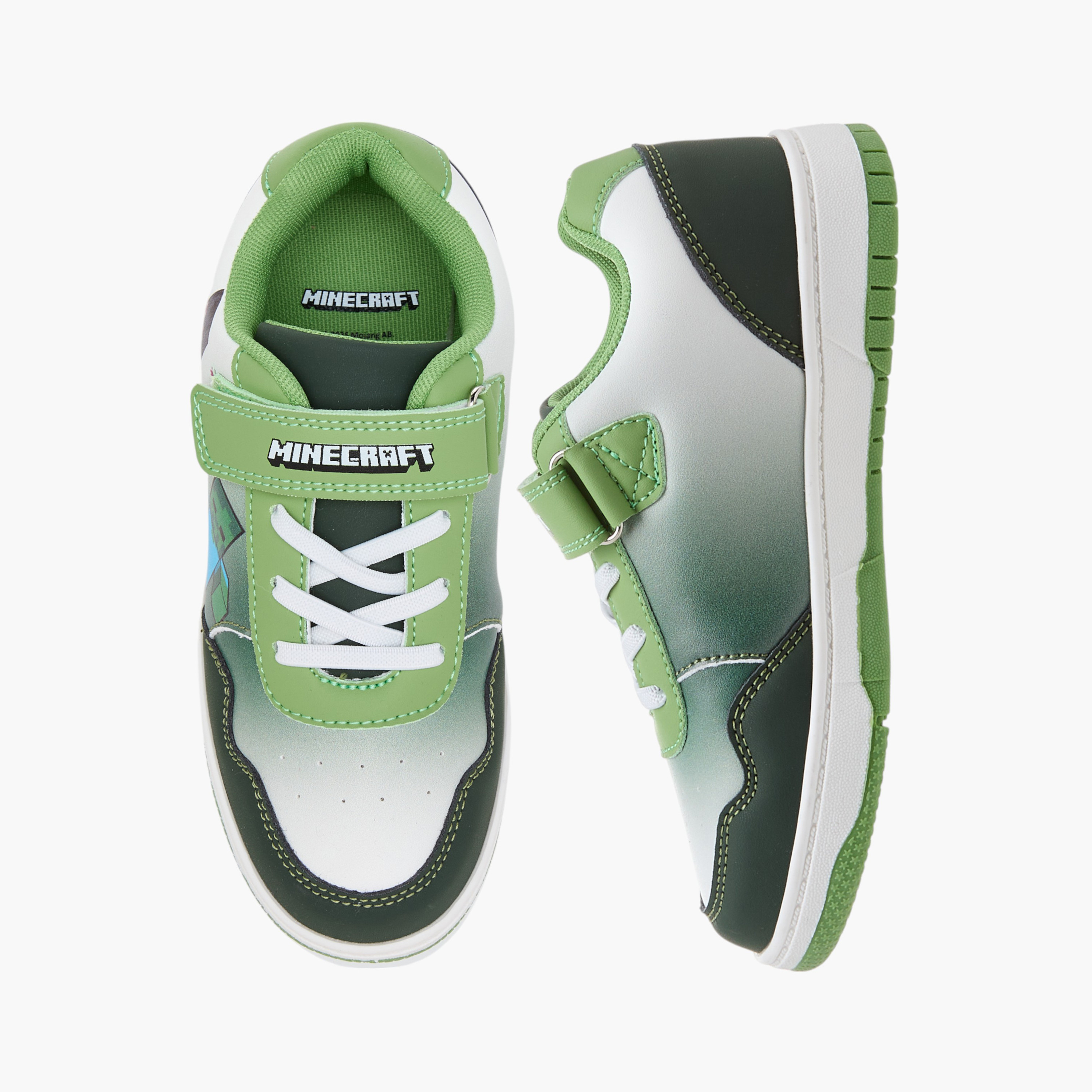 حذاء سنيكرز بشريط إغلاق وطبعات من ماينكرافت-boys-shoes-sneakers-image-1