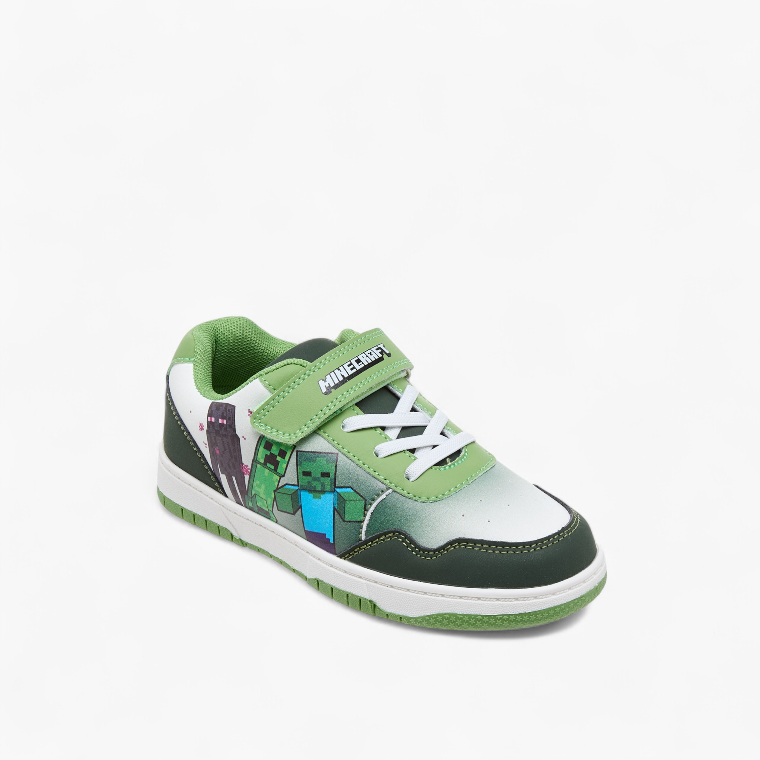 حذاء سنيكرز بشريط إغلاق وطبعات من ماينكرافت-boys-shoes-sneakers-image-2