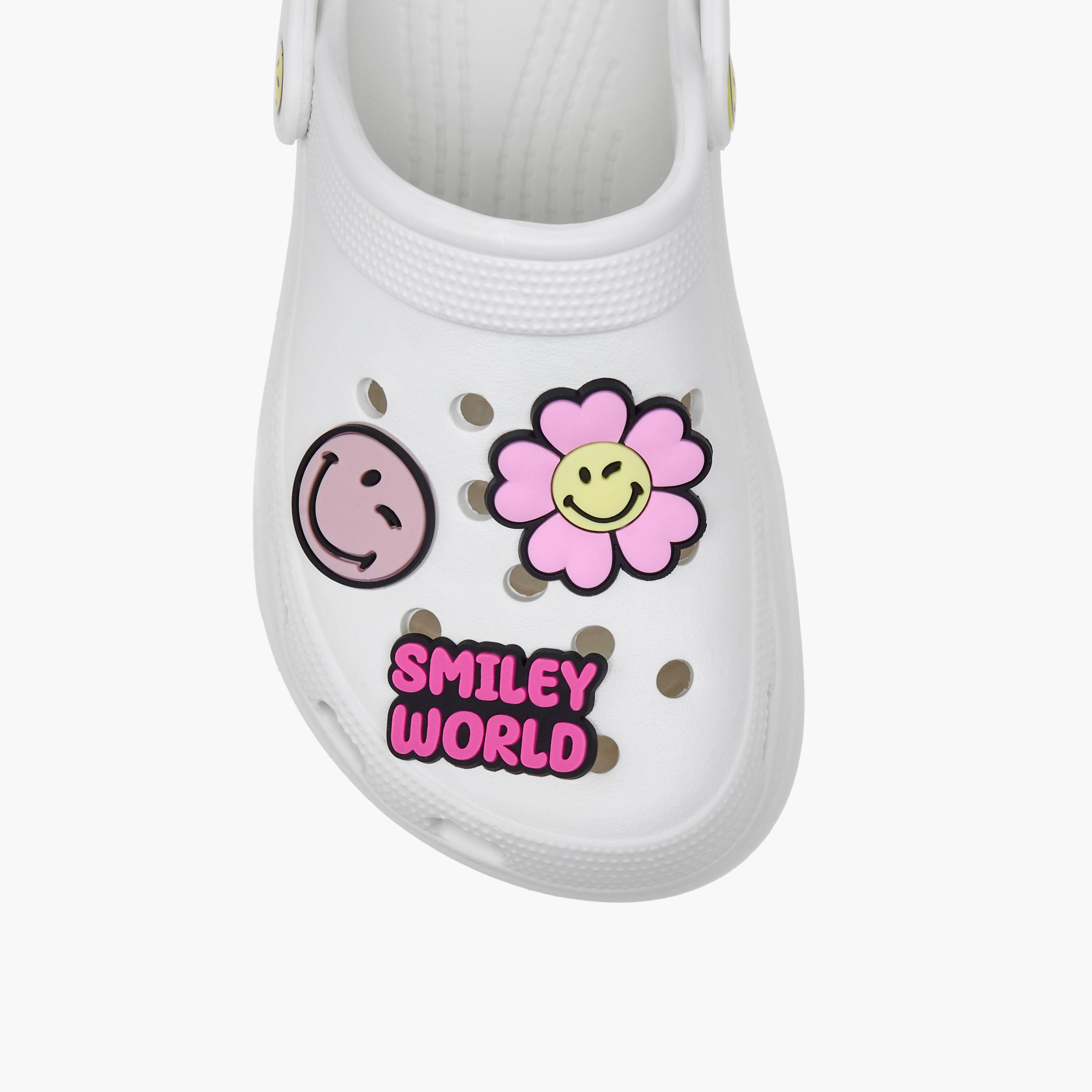 صندل بكعب سميك بزخارف سمايلي ورلد وحزام خلفي-girls-shoes-flipflopsandslides-image-2