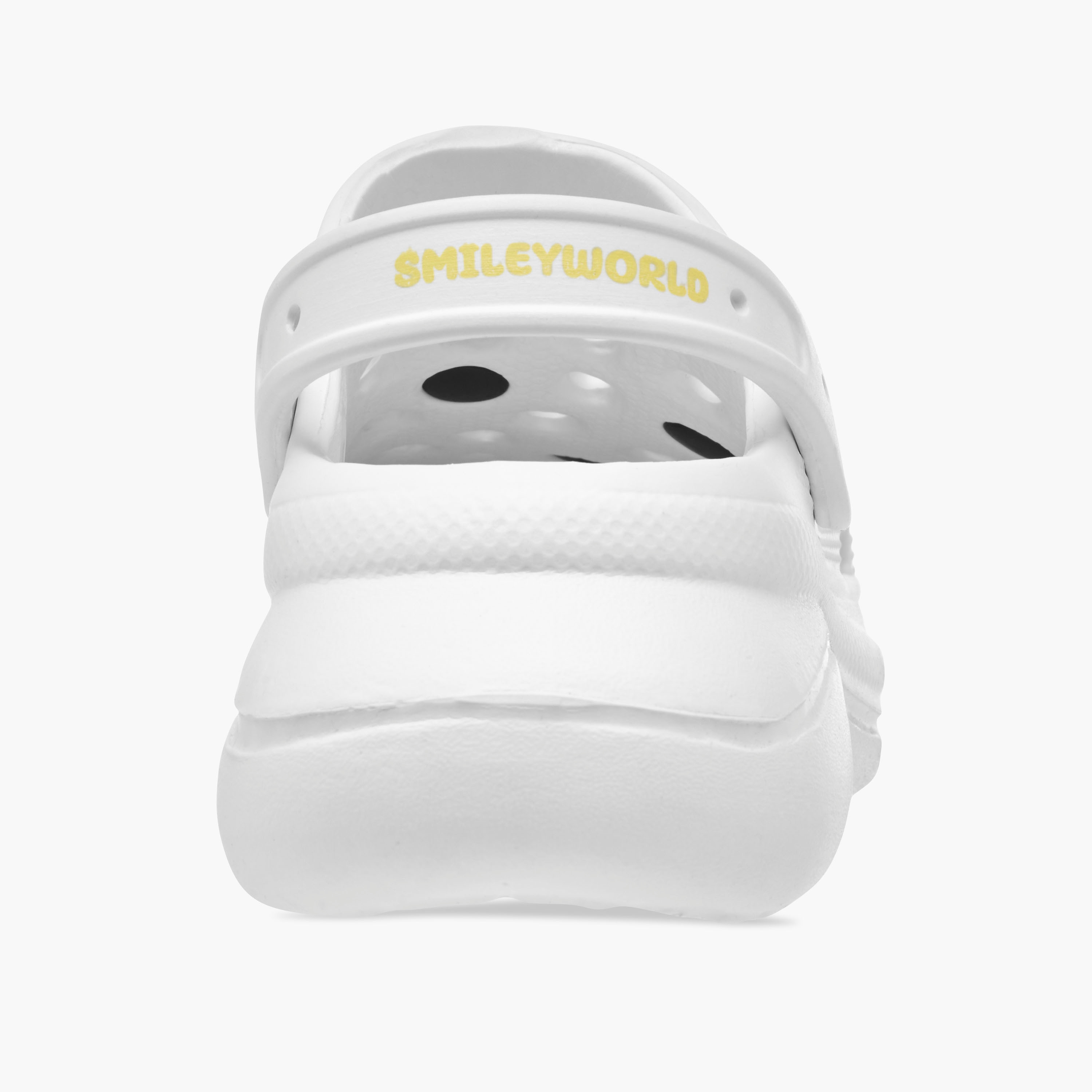 صندل بكعب سميك بزخارف سمايلي ورلد وحزام خلفي-girls-shoes-flipflopsandslides-image-1