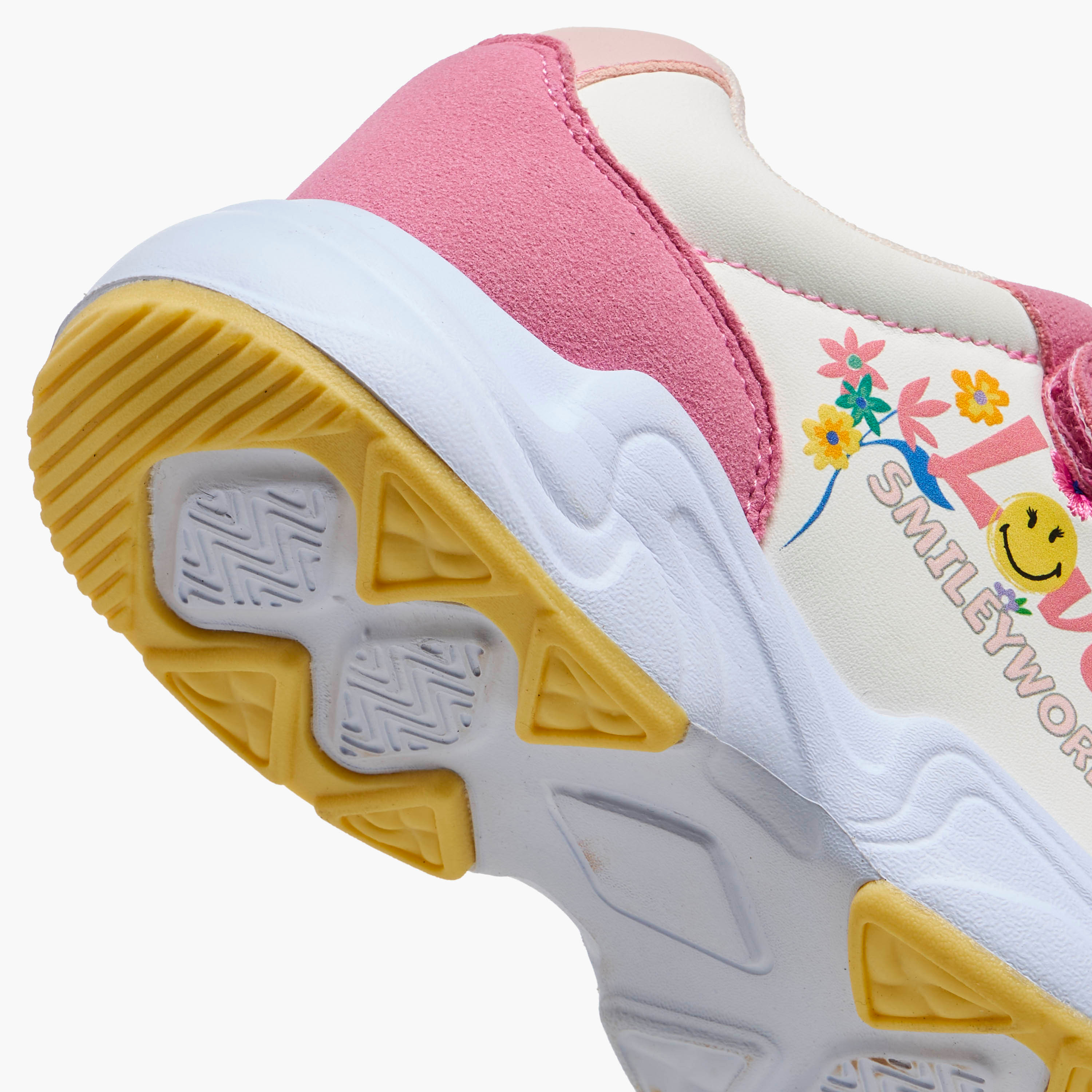 حذاء سنيكرز بطول الكاحل وشريط إغلاق للبنات من سمايلي-girls-shoes-sneakers-image-5