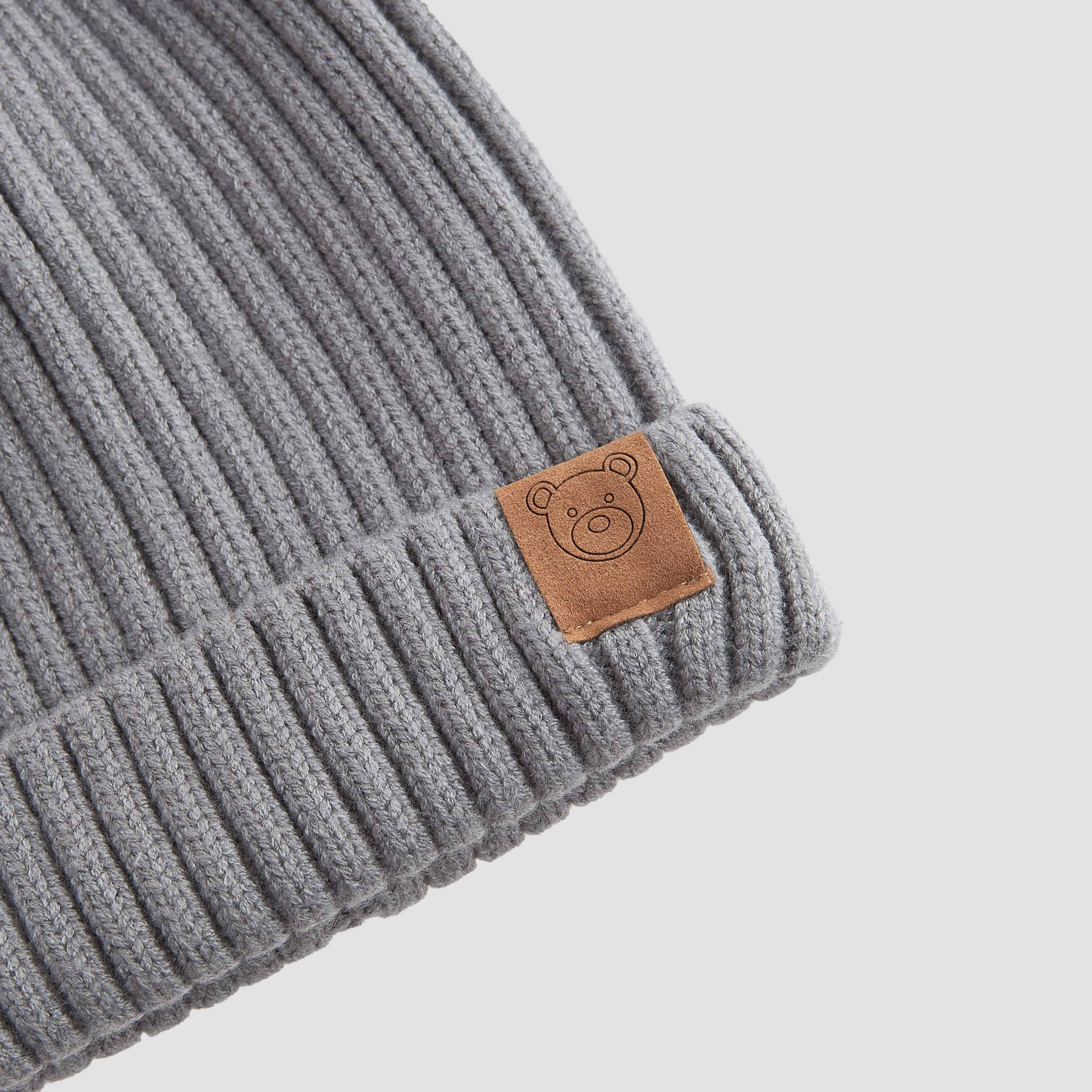 قبعة بيني مضلعة بزينة كرات بوم بوم من جونيورز-baby-boys-accessories-caps-image-4