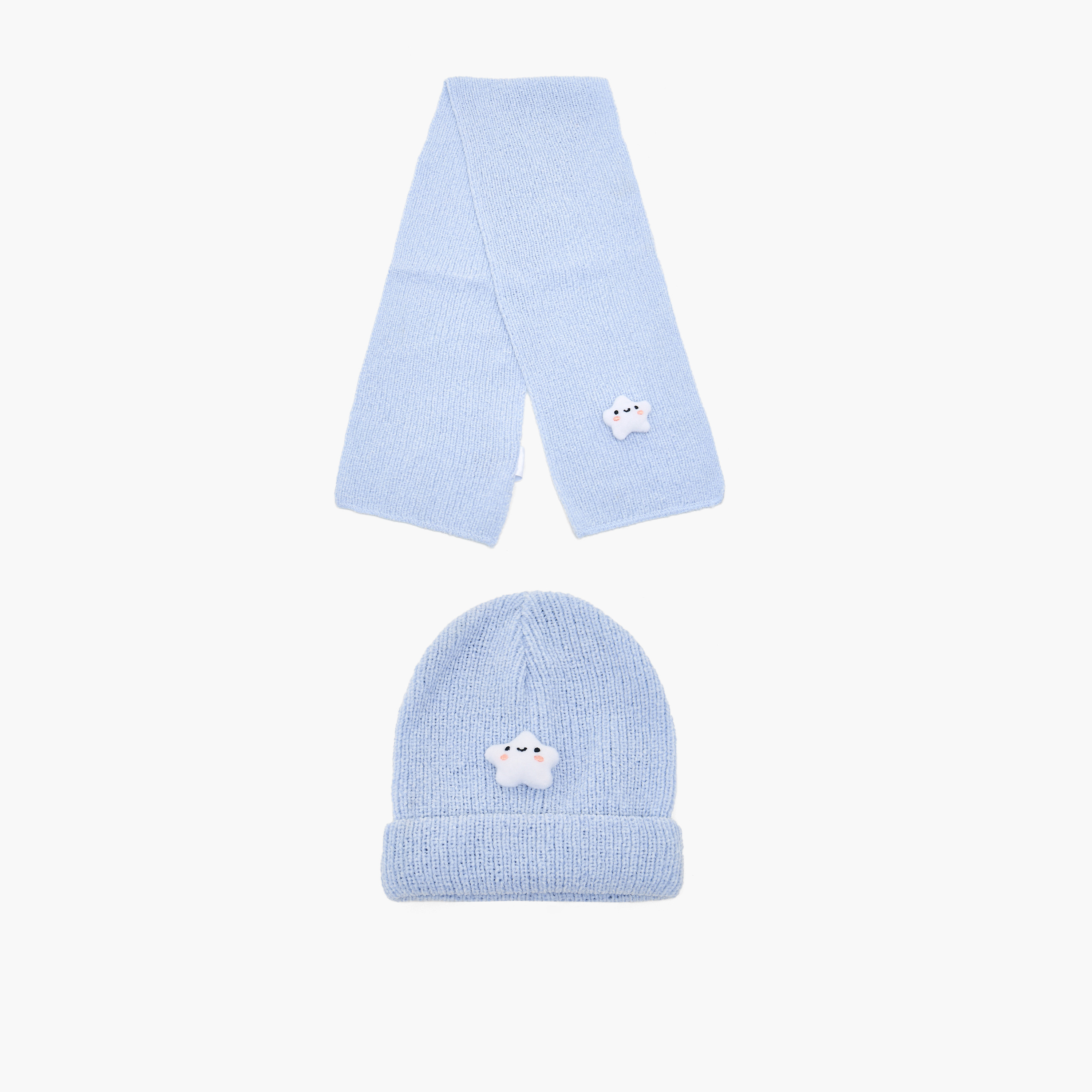 Juniors Cap and Scarf with Star Applique-baby-boys-accessories-caps-image-1