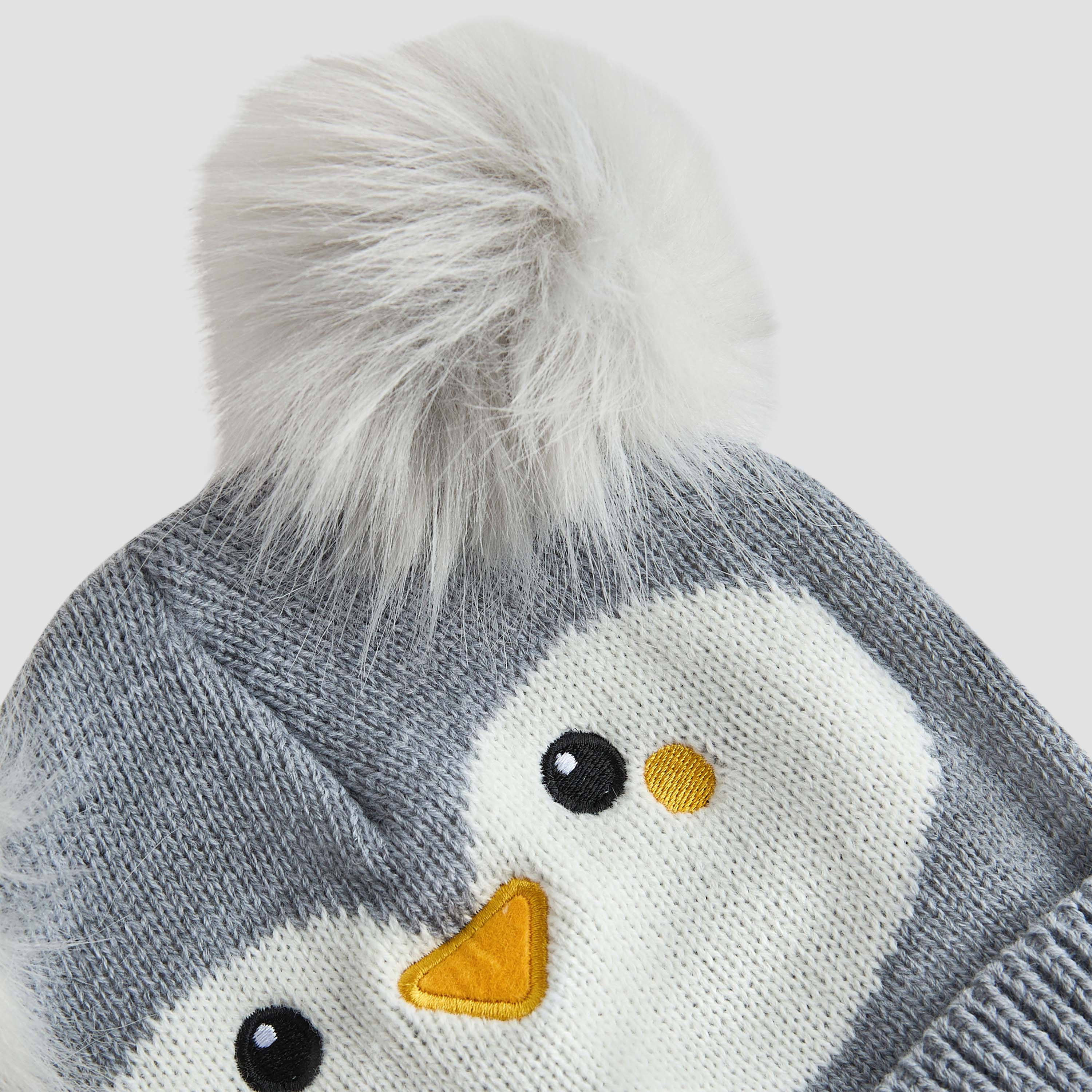 قبعة بطريق بتزيينات بوم بوم من جونيورز-baby-boys-accessories-caps-image-4