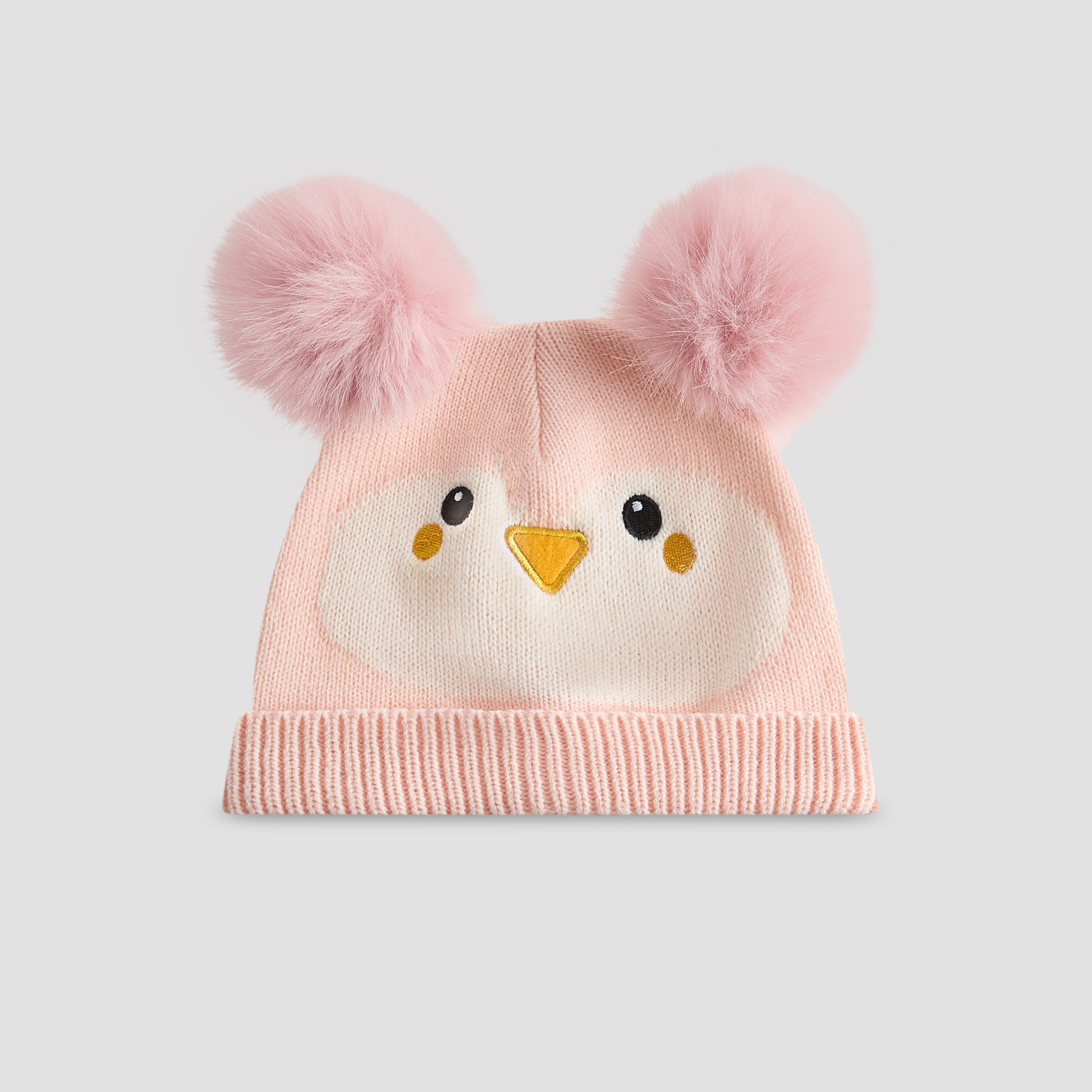Juniors Penguin Beanie with Pom-Pom Accent-baby-girls-accessories-caps-image-1