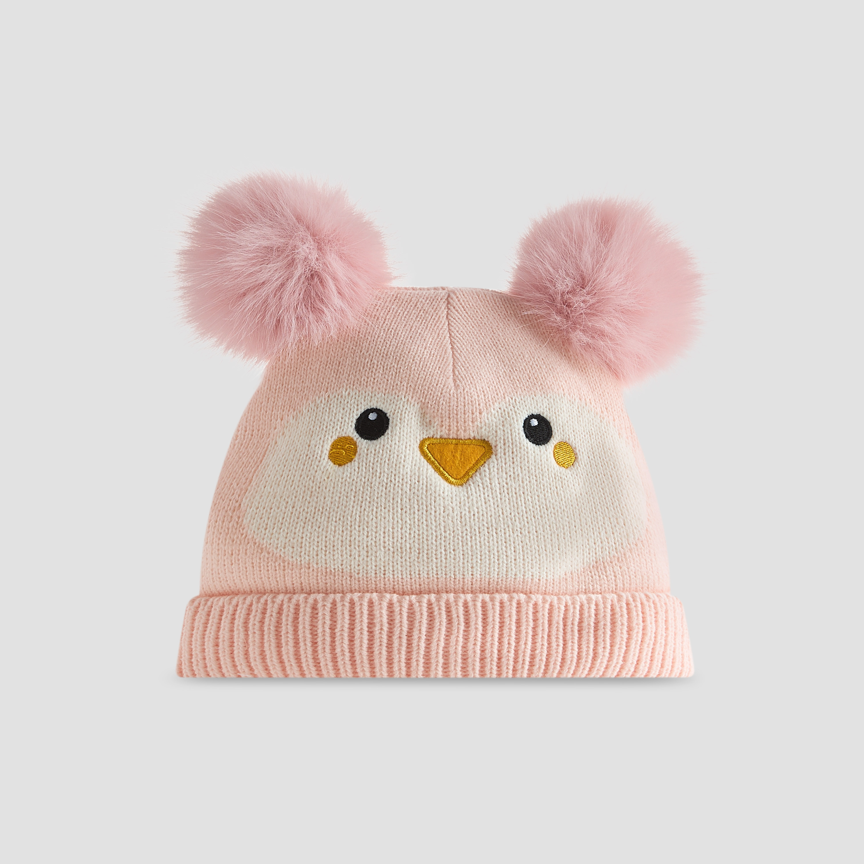 Juniors Penguin Beanie with Pom-Pom Accent-baby-girls-accessories-caps-image-2