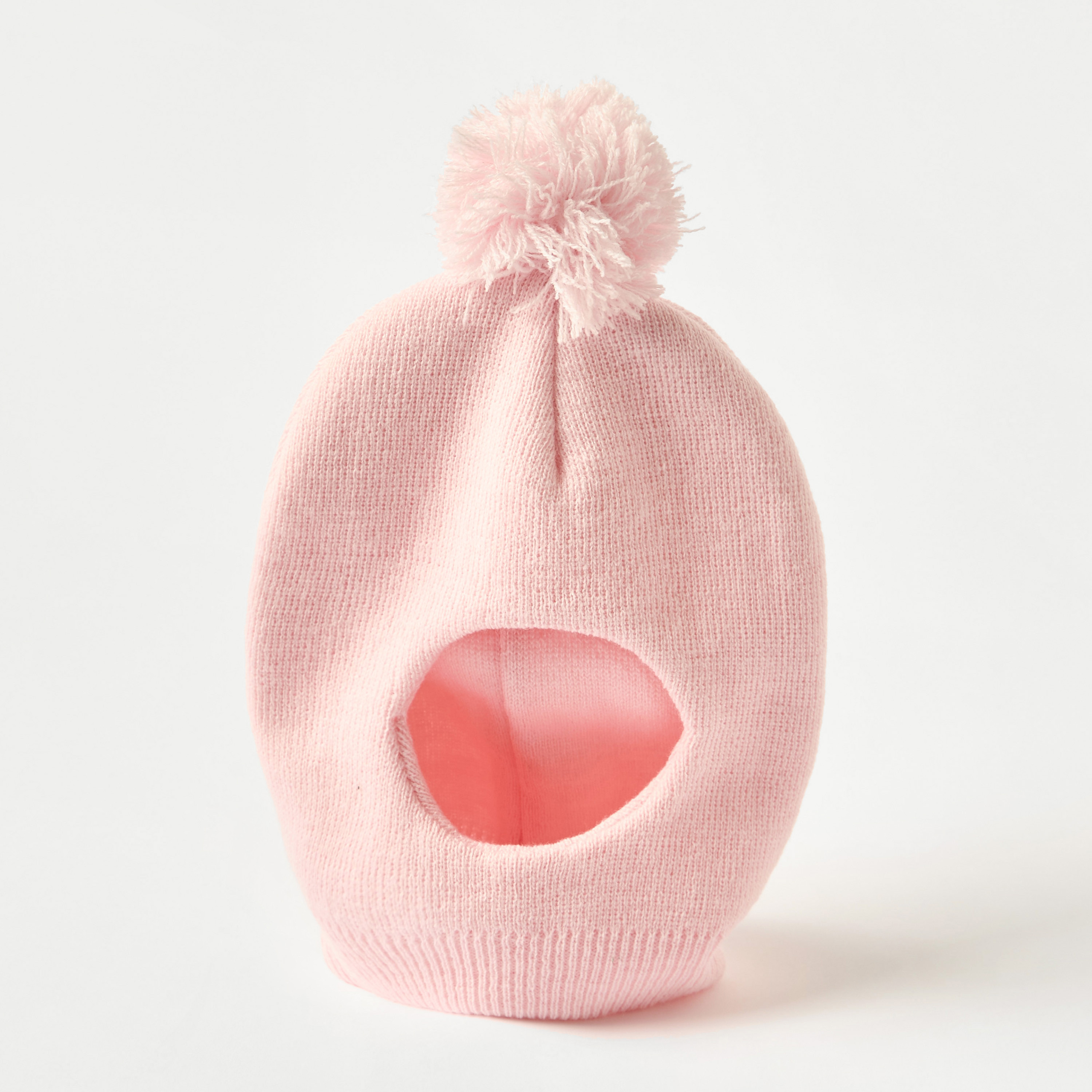 Juniors Monkey Cap with Pom-Pom Detail-baby-girls-accessories-caps-image-3