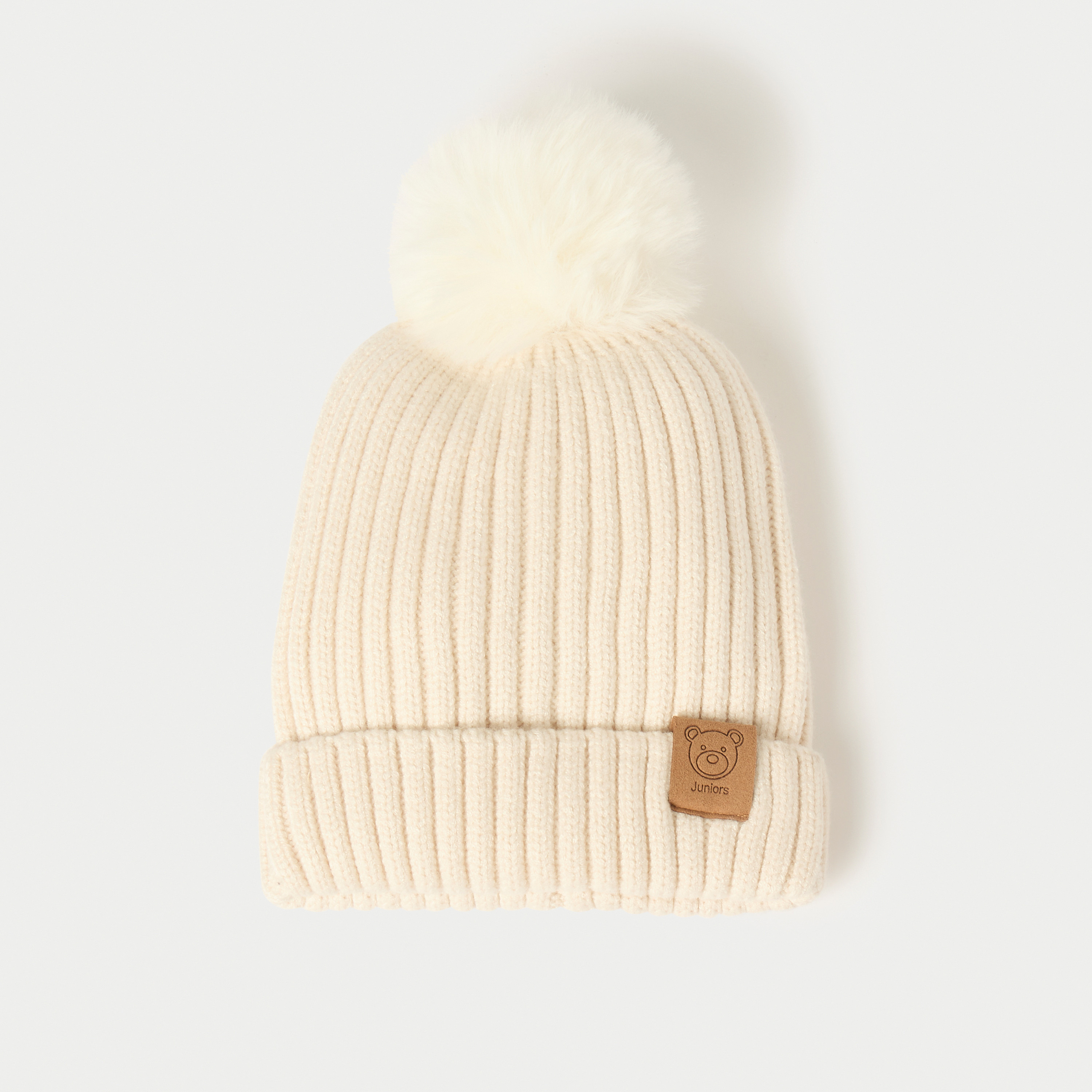 Juniors Pom Pom Detail Beanie-baby-boys-accessories-caps-image-1